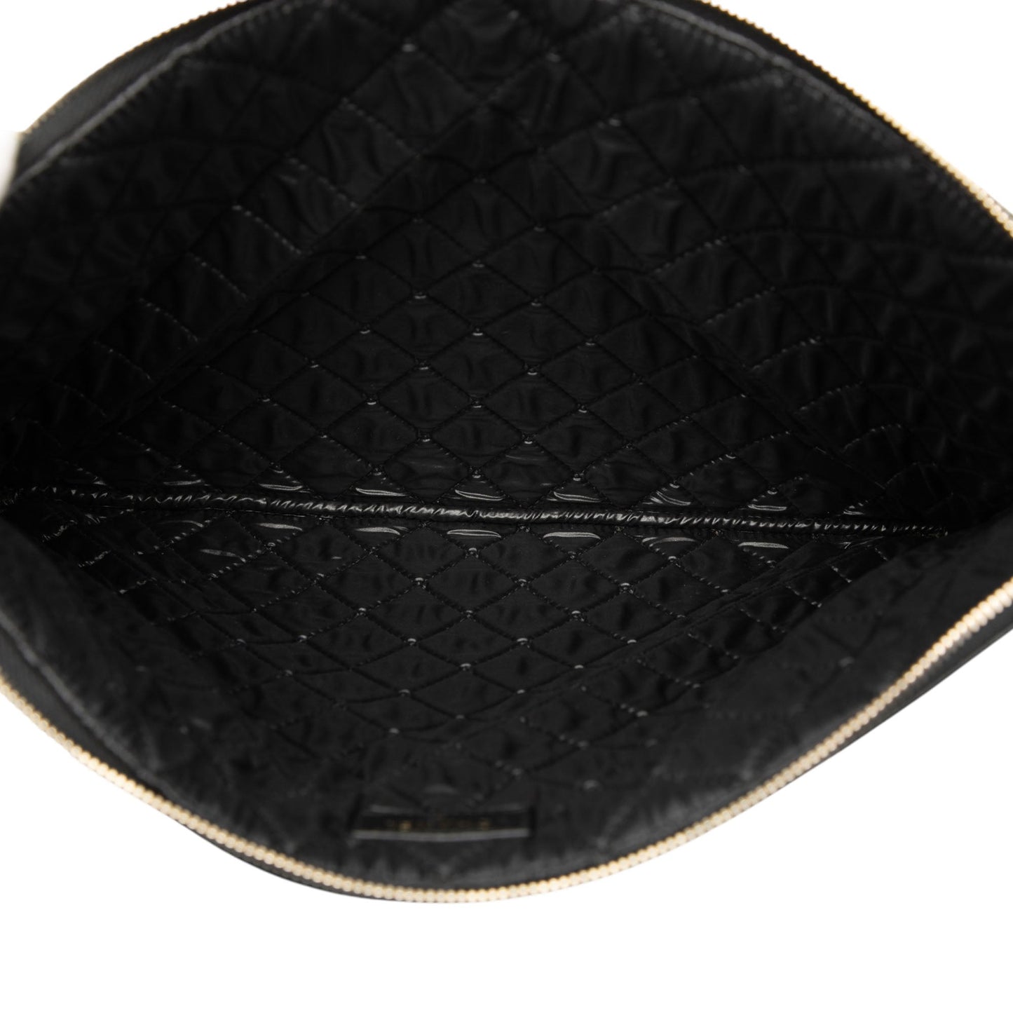 Chanel Large Quilted Caviar Boy O Case Clutch