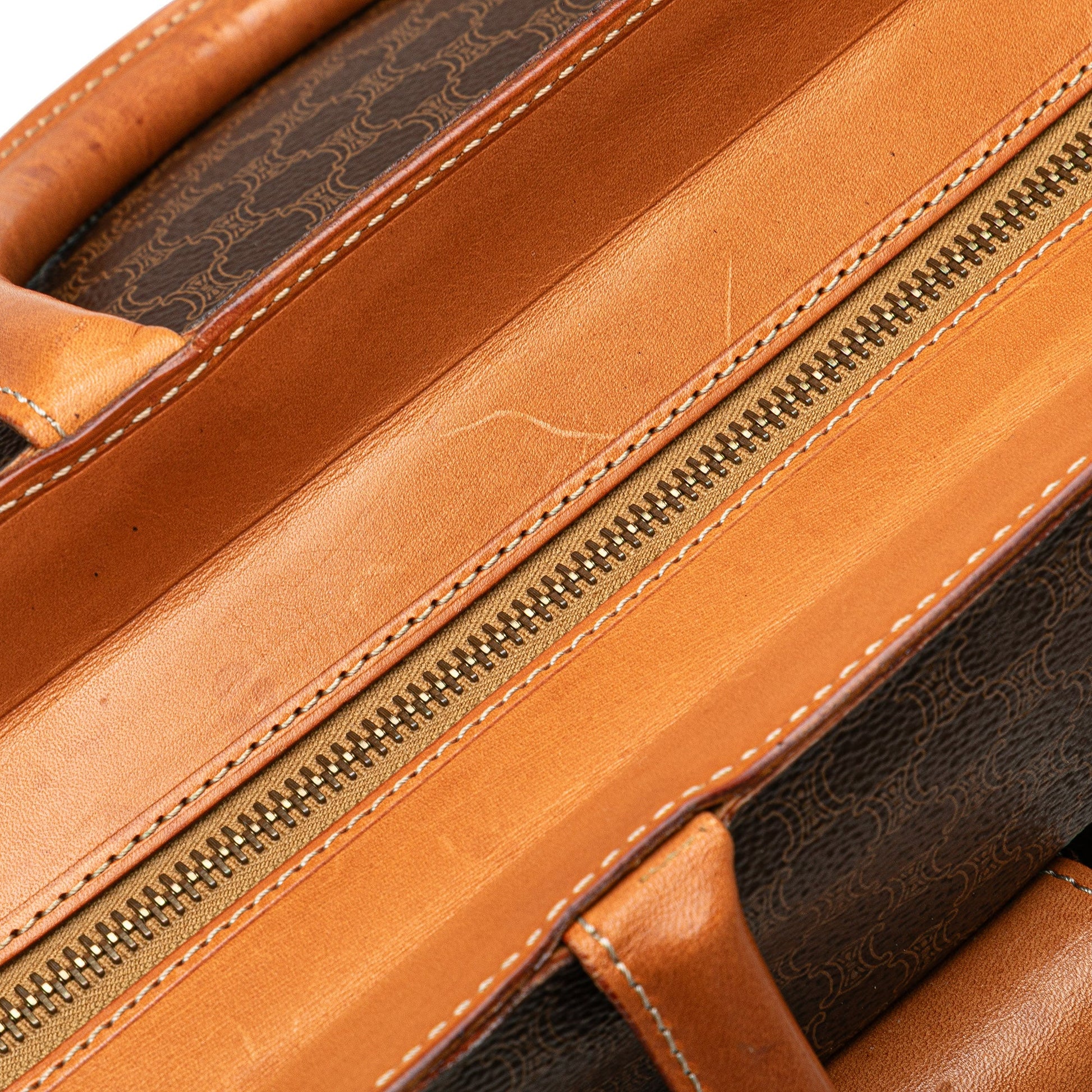 Celine Macadam Coated Canvas Handbag