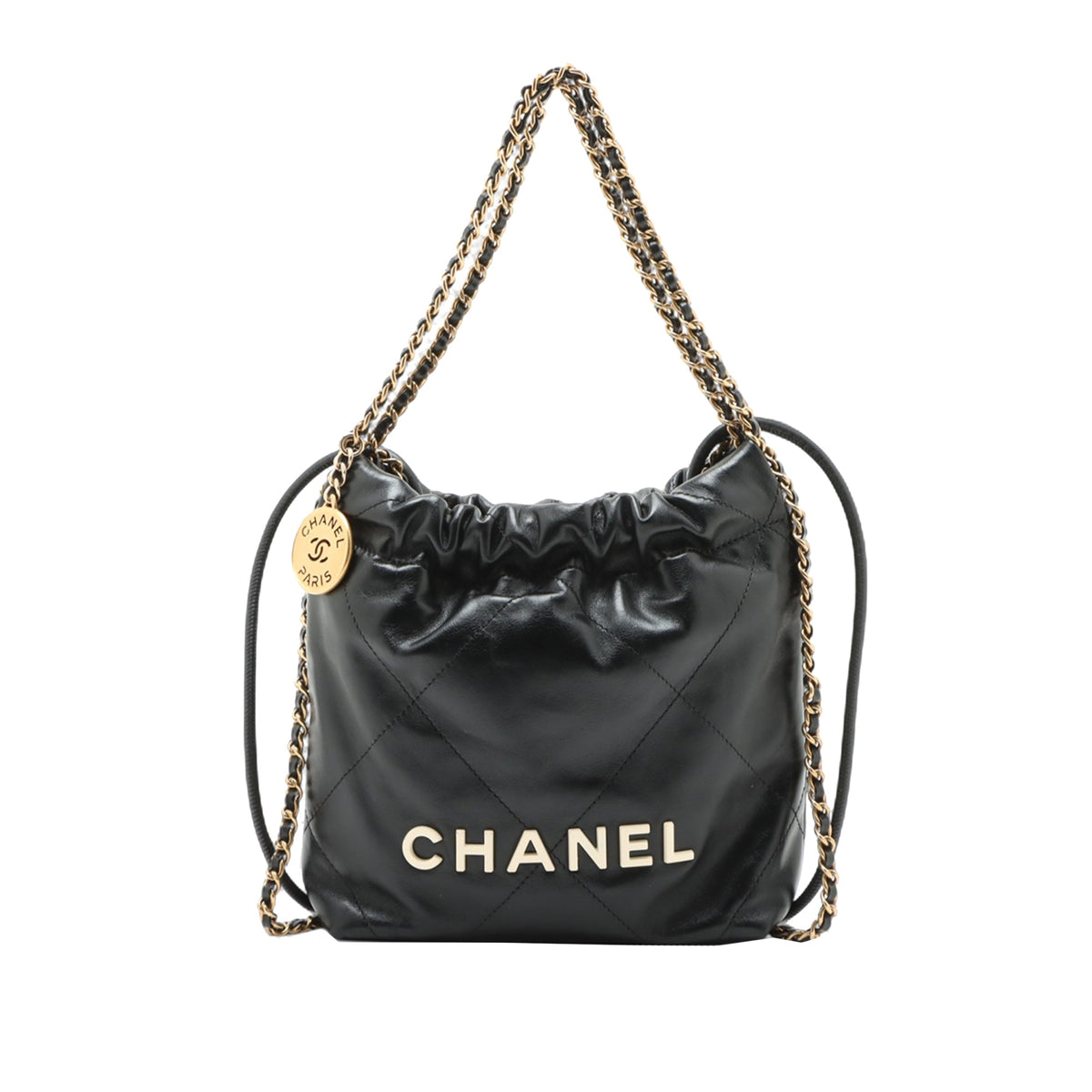 Chanel Mini Shiny Calfskin 22 Handbag