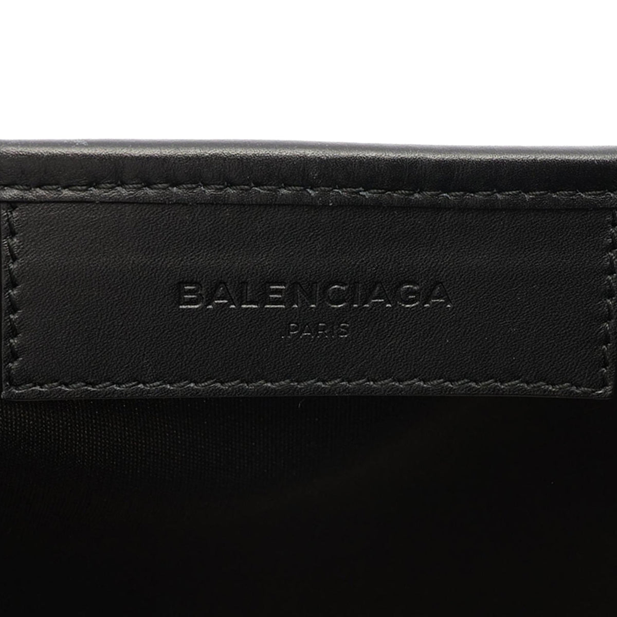 Balenciaga Canvas Navy Cabas S — Brown