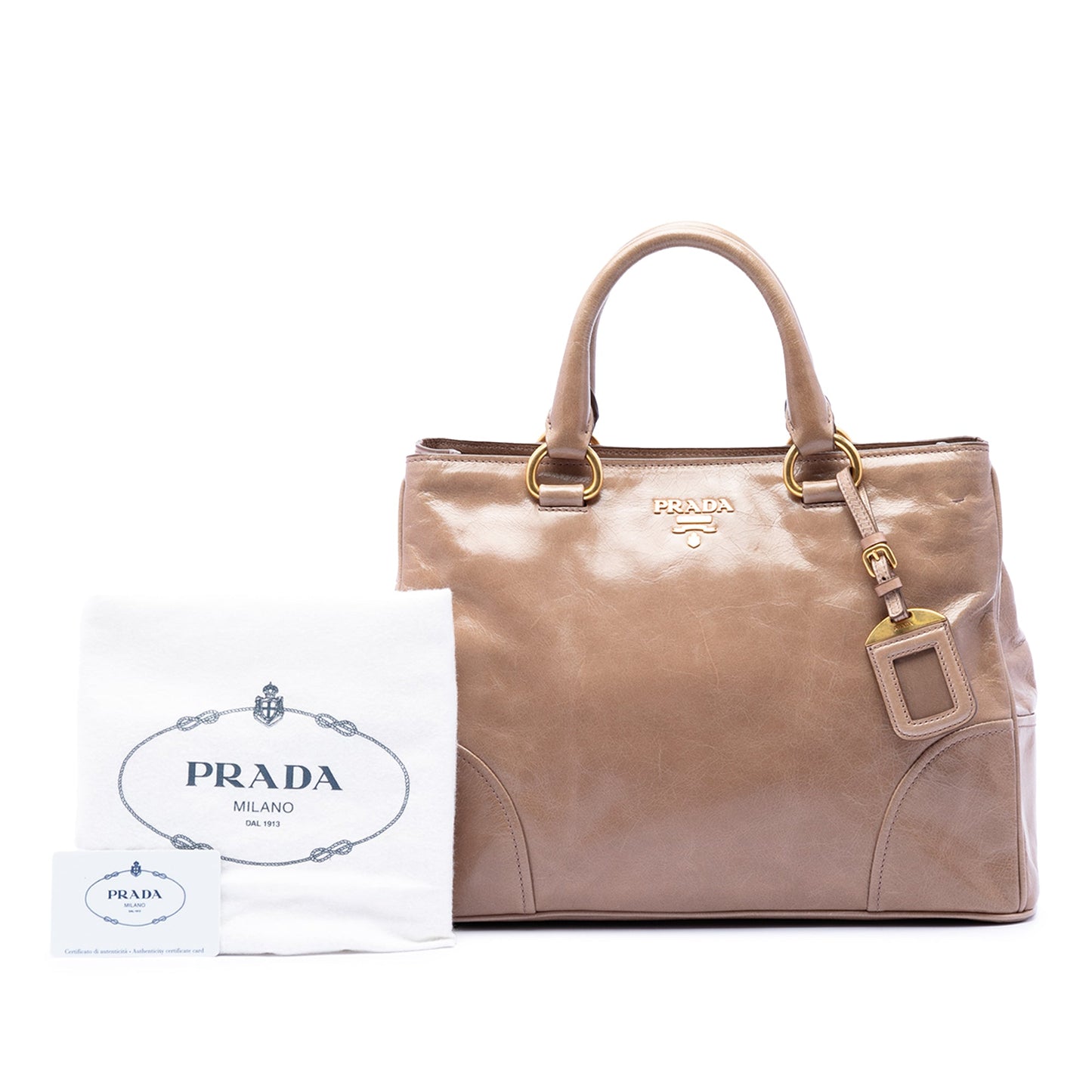Prada Vitello Shine Satchel