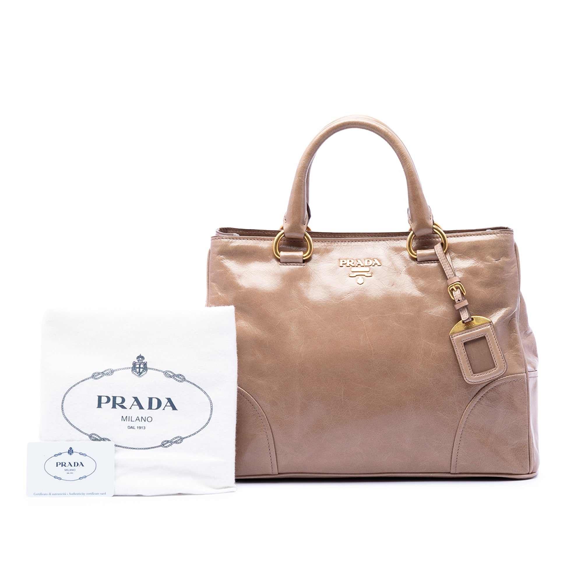 Prada Vitello Shine Satchel