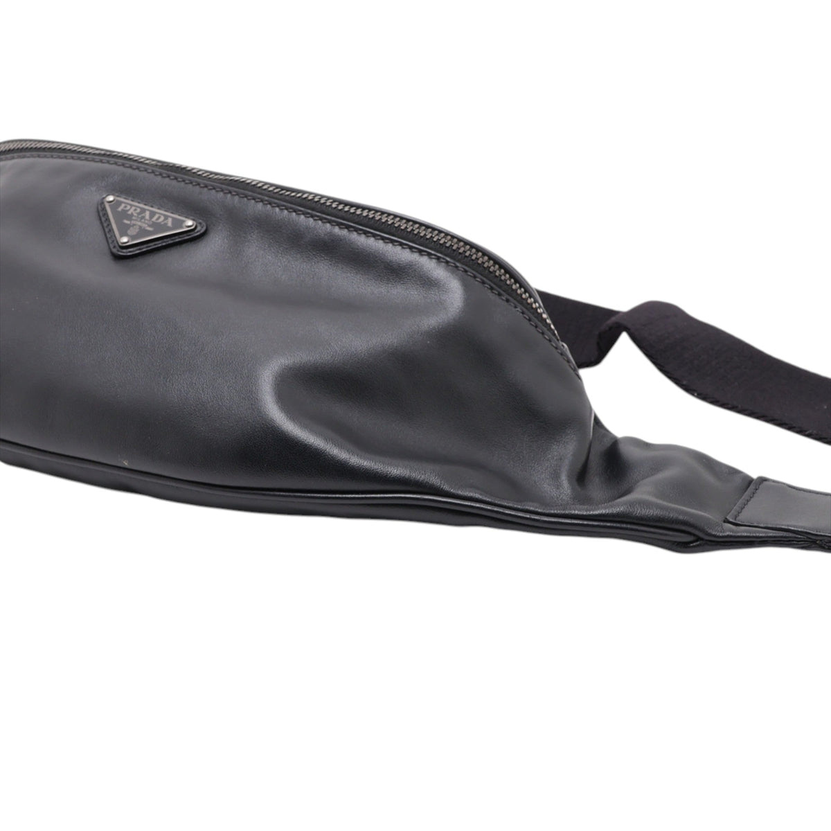Prada Leather Belt Bag — Black