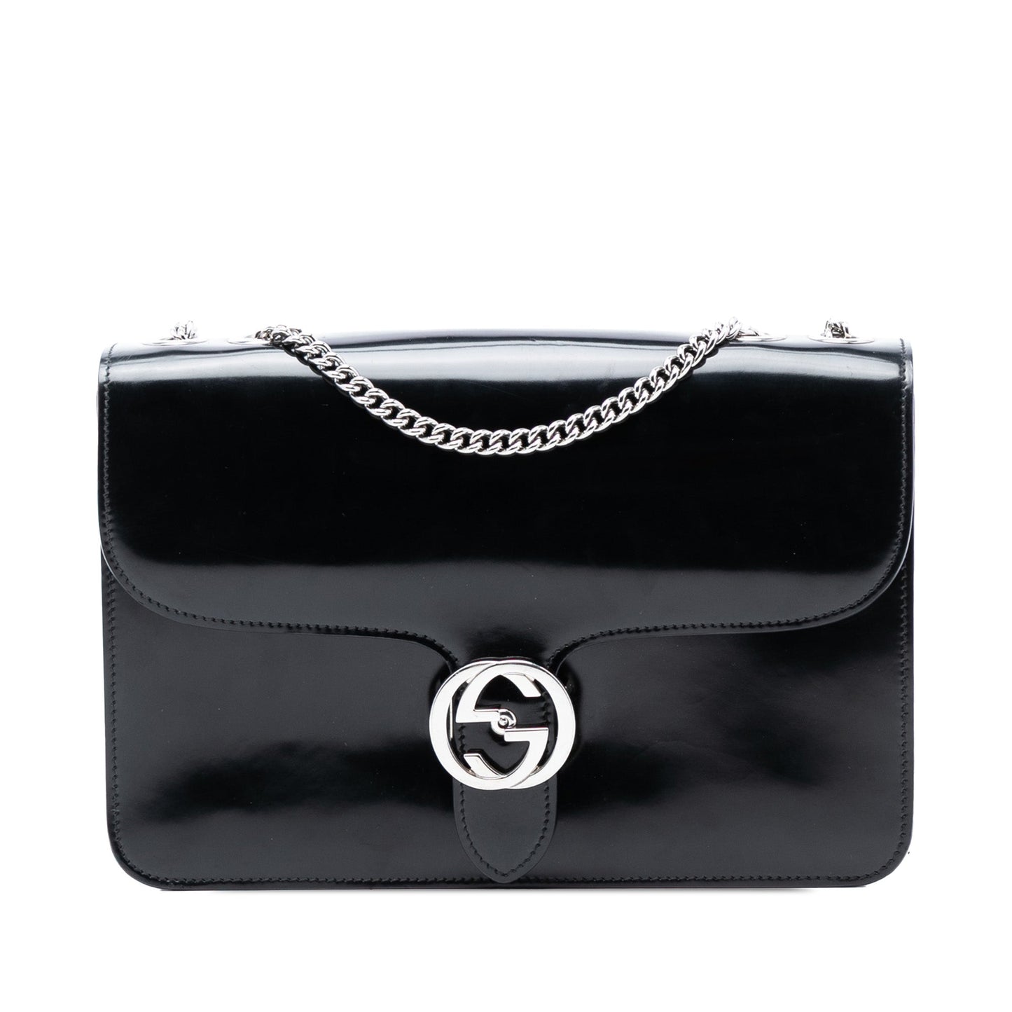 Gucci Medium Polished Calfskin Dollar Interlocking G Crossbody