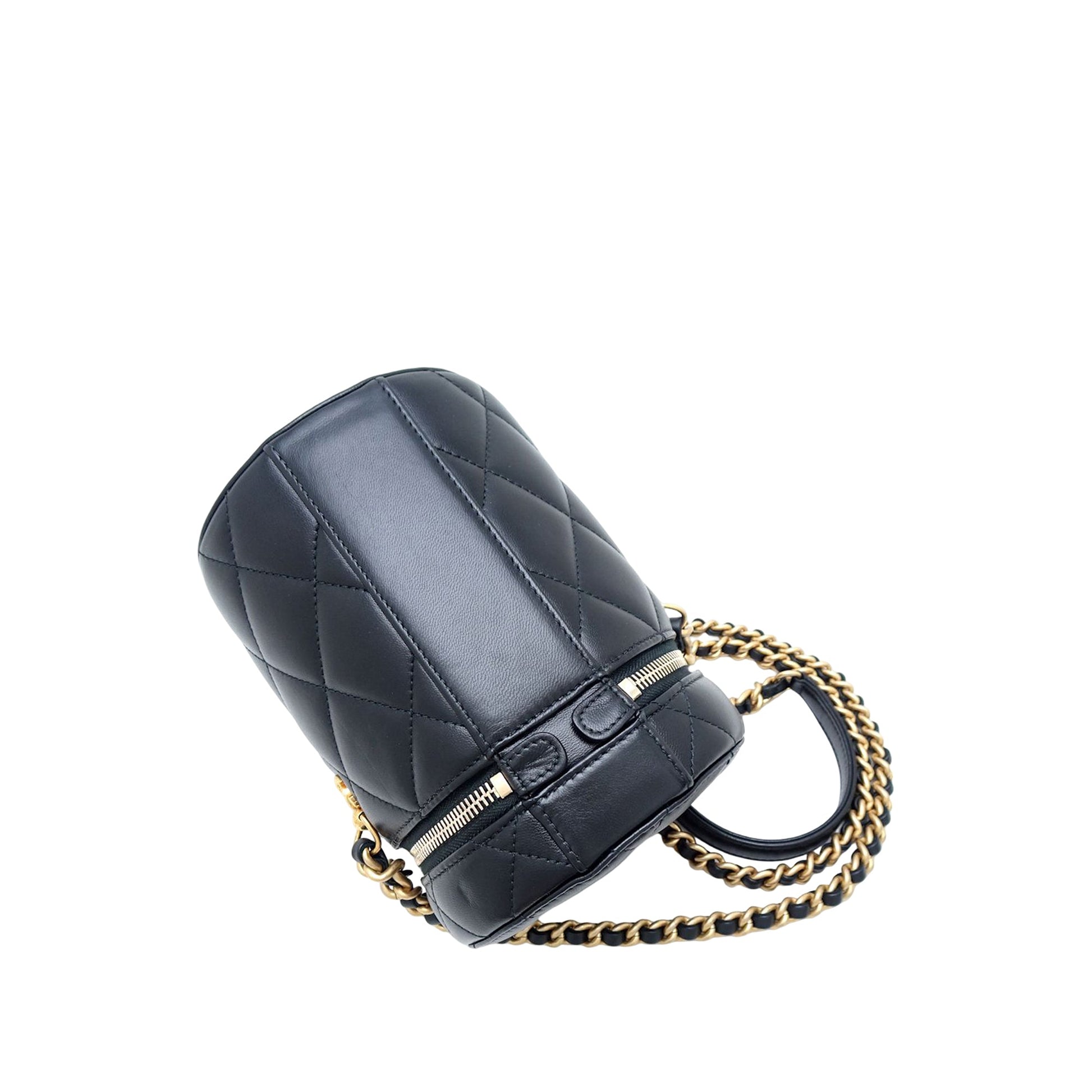 Chanel Small Quilted Lambskin Side Note Vanity Case