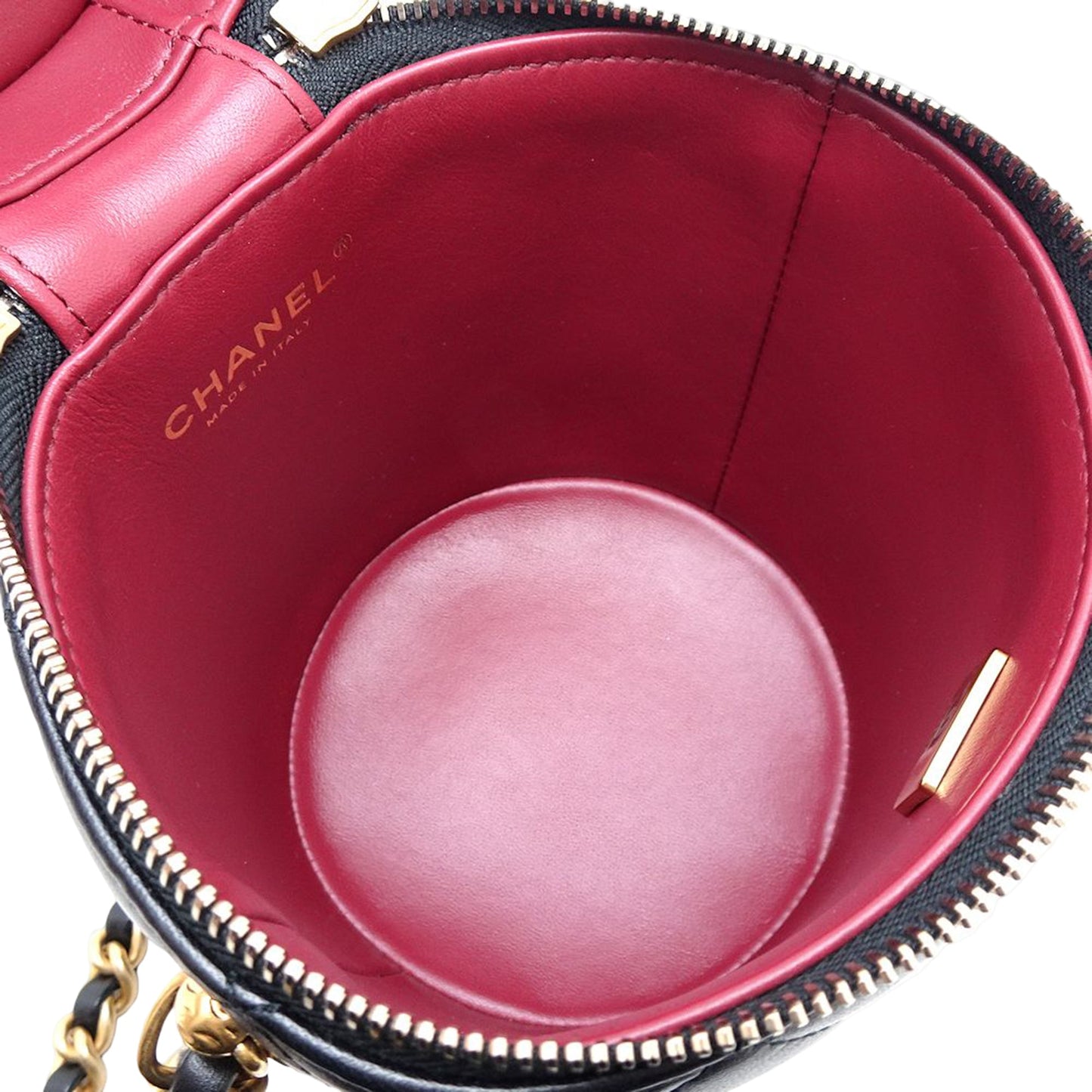 Chanel Small Quilted Lambskin Side Note Vanity Case