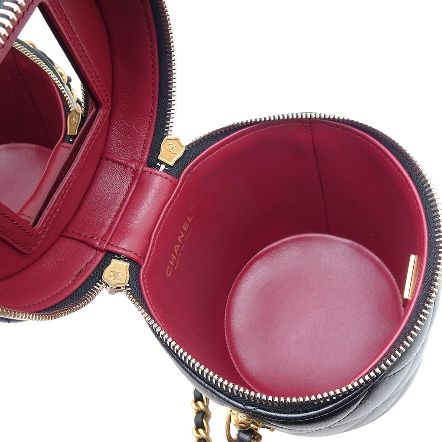 Chanel Small Quilted Lambskin Side Note Vanity Case