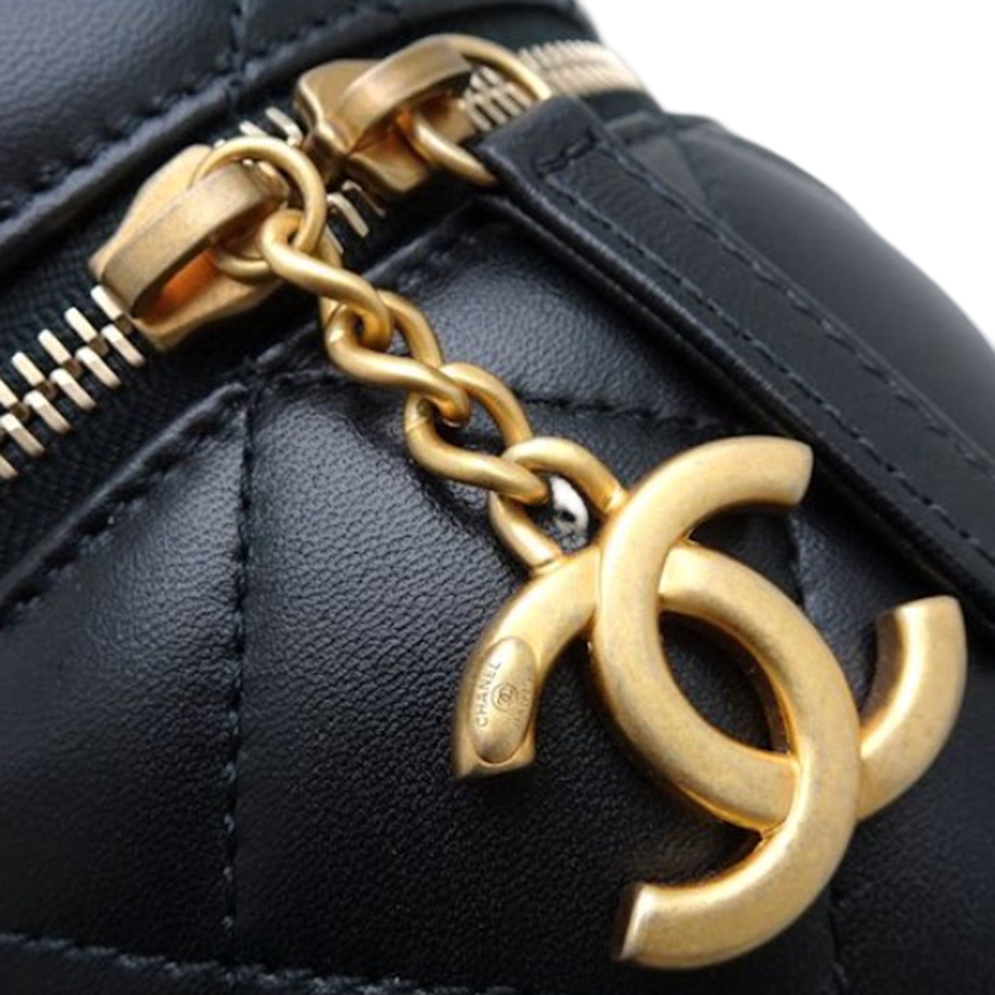 Chanel Small Quilted Lambskin Side Note Vanity Case