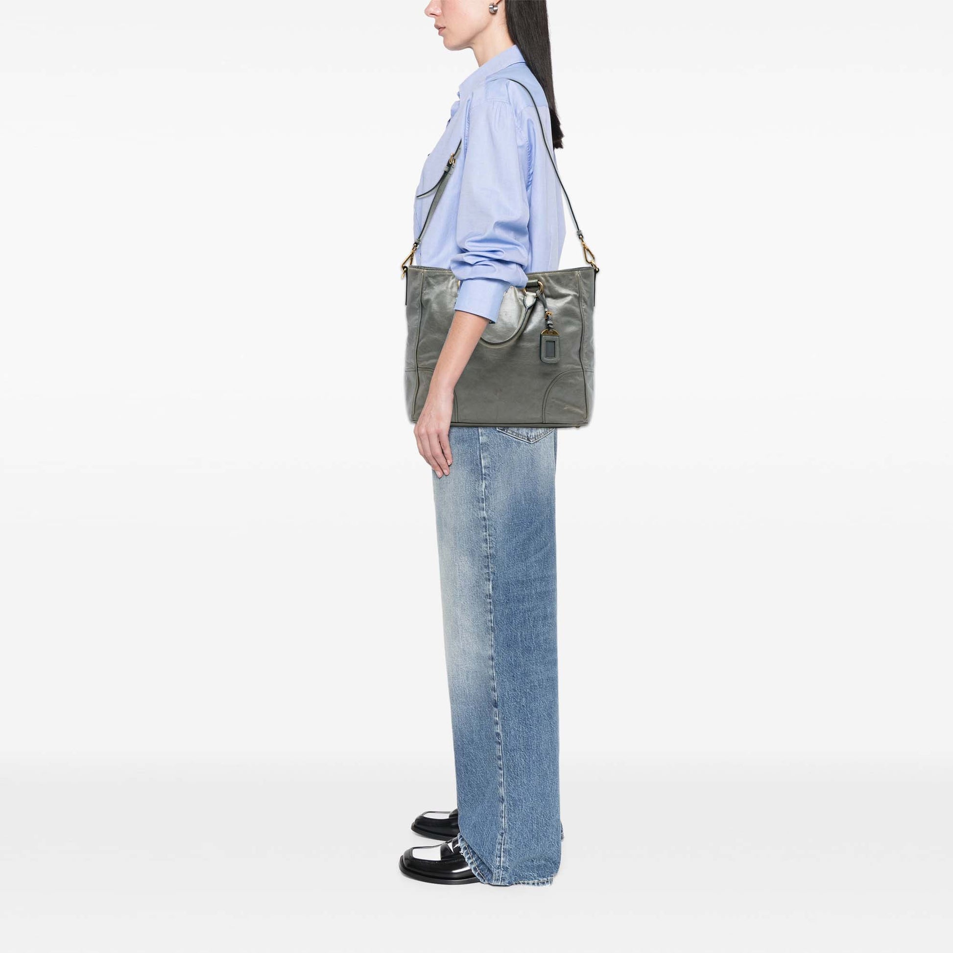 Prada Vitello Shine Satchel