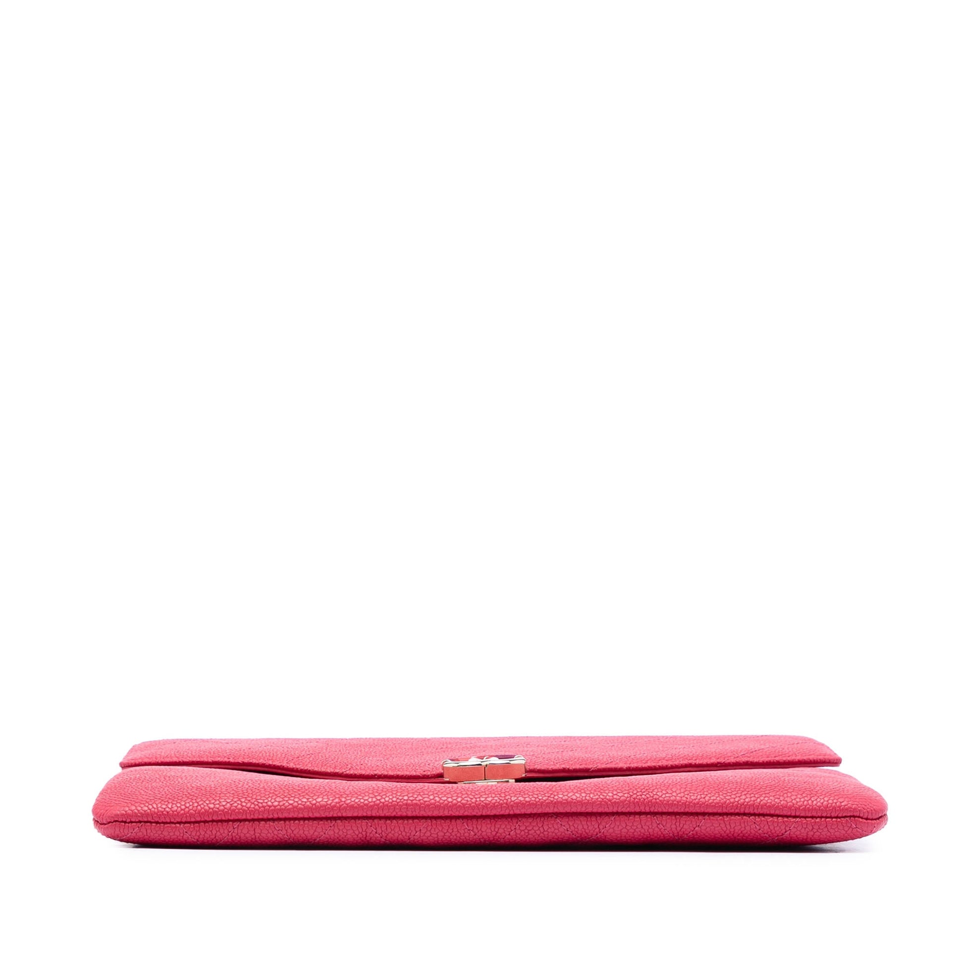 Chanel Paris Cuba Quilted Caviar Thread Around Envelope Clutch