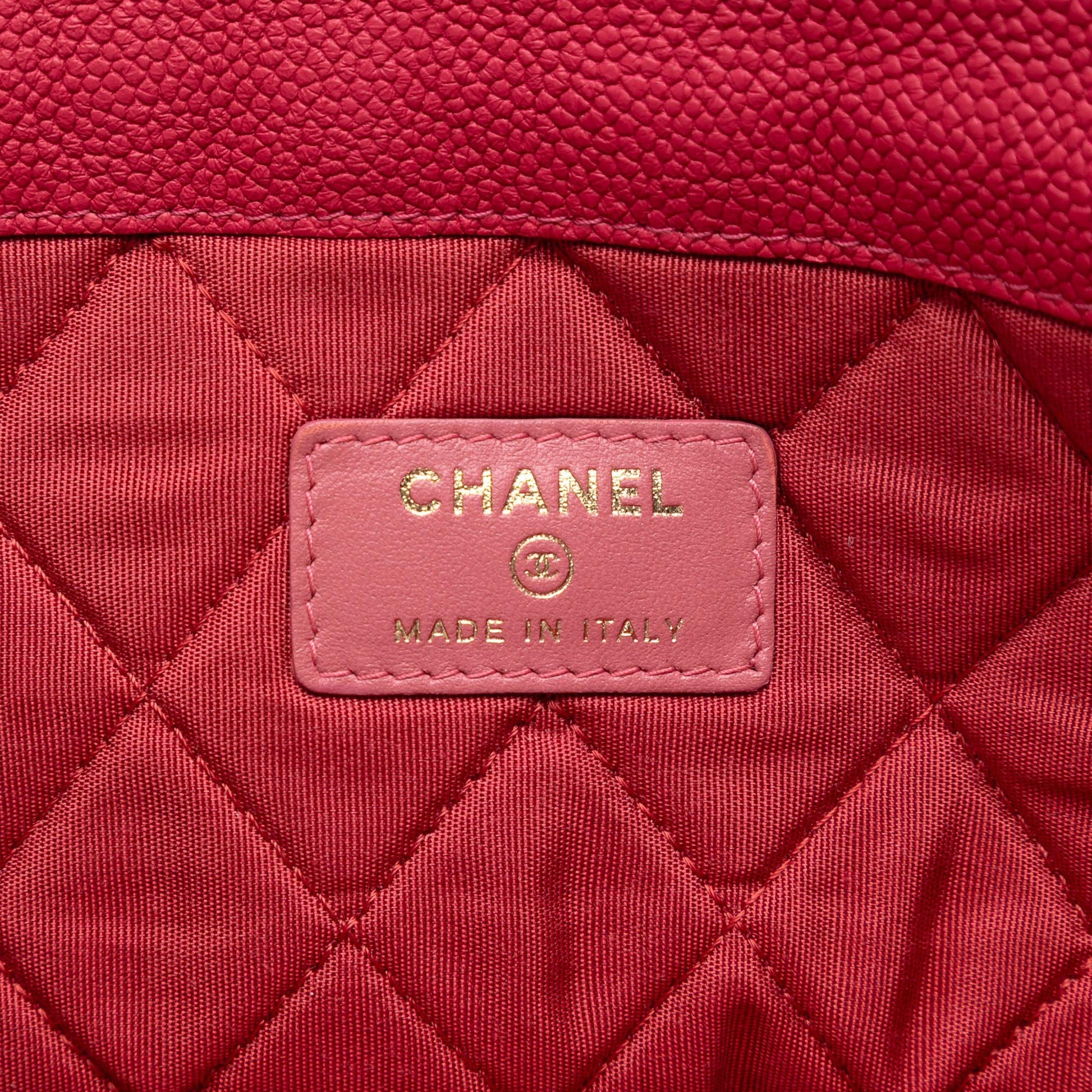 Chanel Paris Cuba Quilted Caviar Thread Around Envelope Clutch