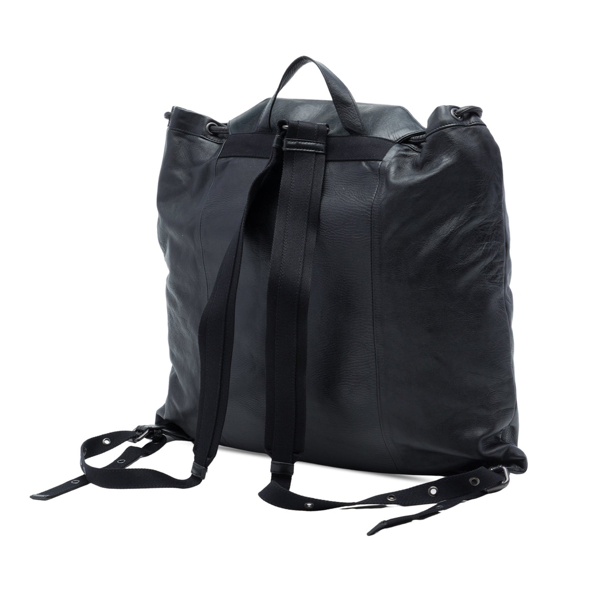 Bottega Veneta Intrecciato Trimmed Leather Drawstring Backpack