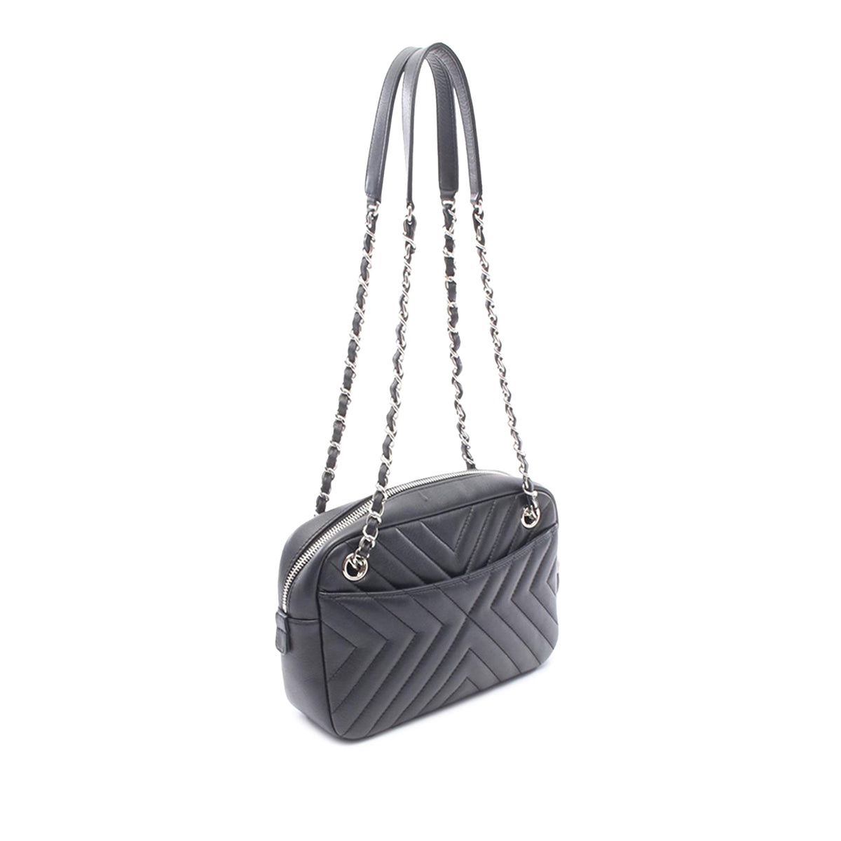 Chanel Mini CC Diagonal Chevron Camera Case