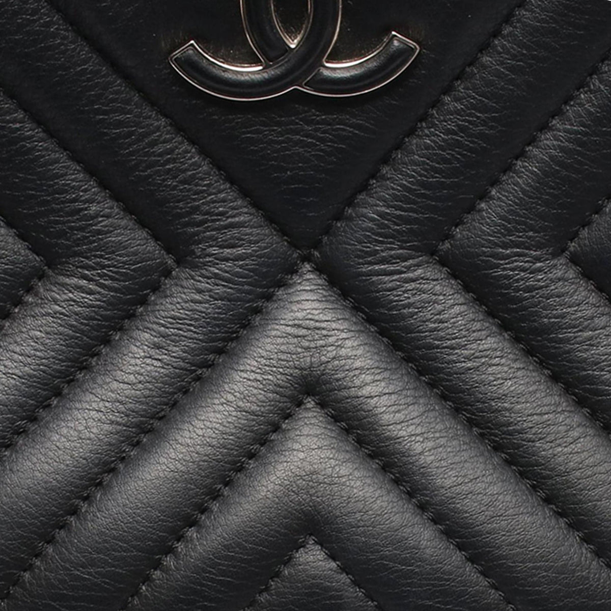Chanel Mini CC Diagonal Chevron Camera Case