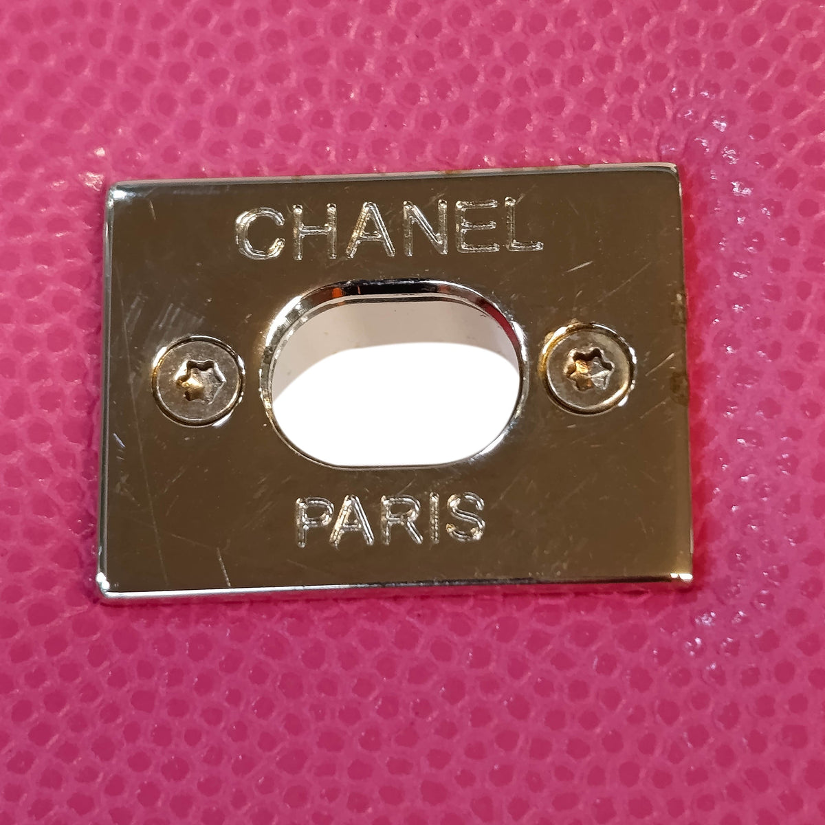 Chanel Small Quilted Caviar Coco Top Handle Bag — Pink