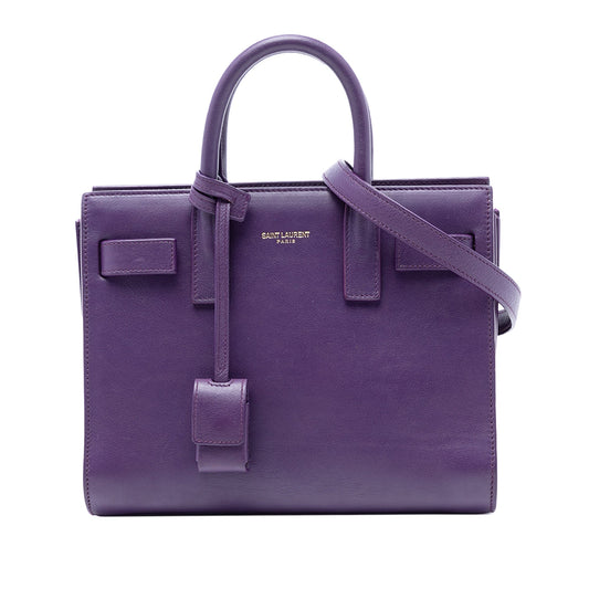Nano Leather Sac de Jour Satchel