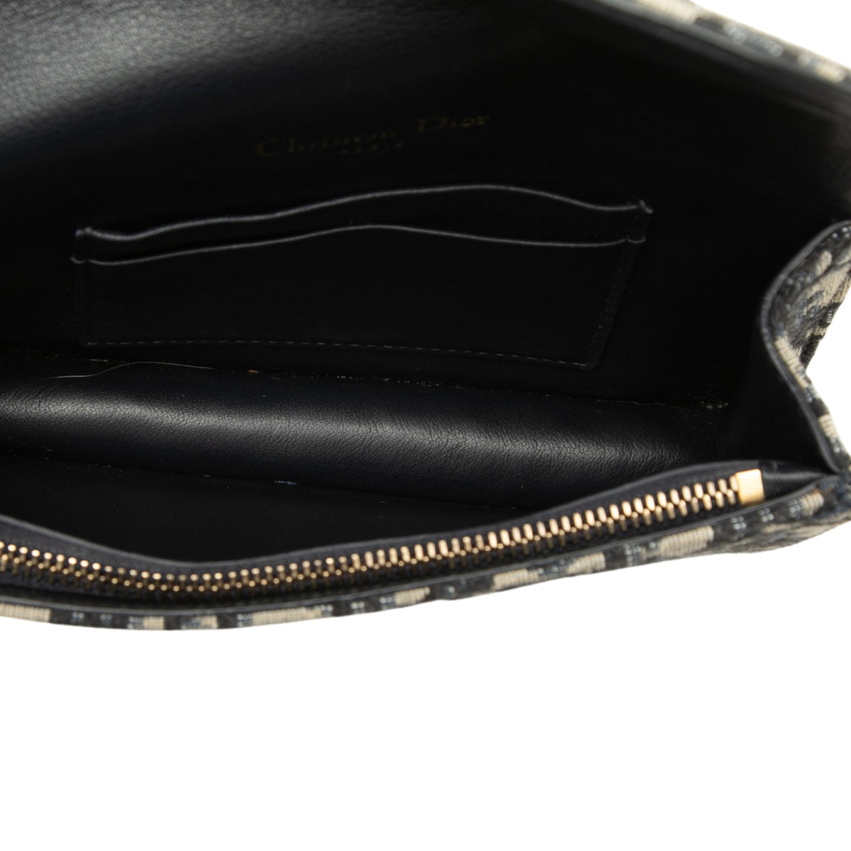 Dior Oblique Canvas Saddle Belt Bag — Blue