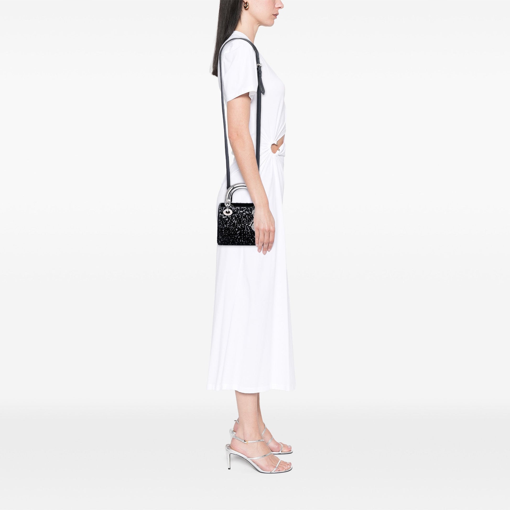 Dior Mini Fabric Lame Lady Dior