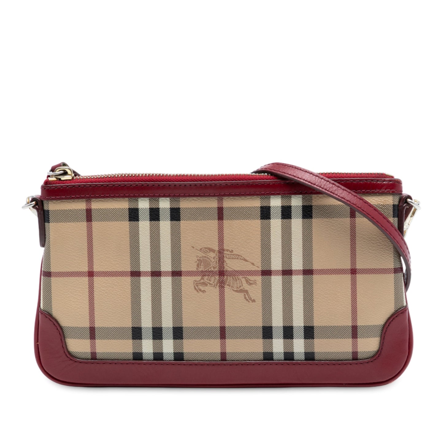 Burberry Haymarket Check Coated Canvas Peyton Crossbody