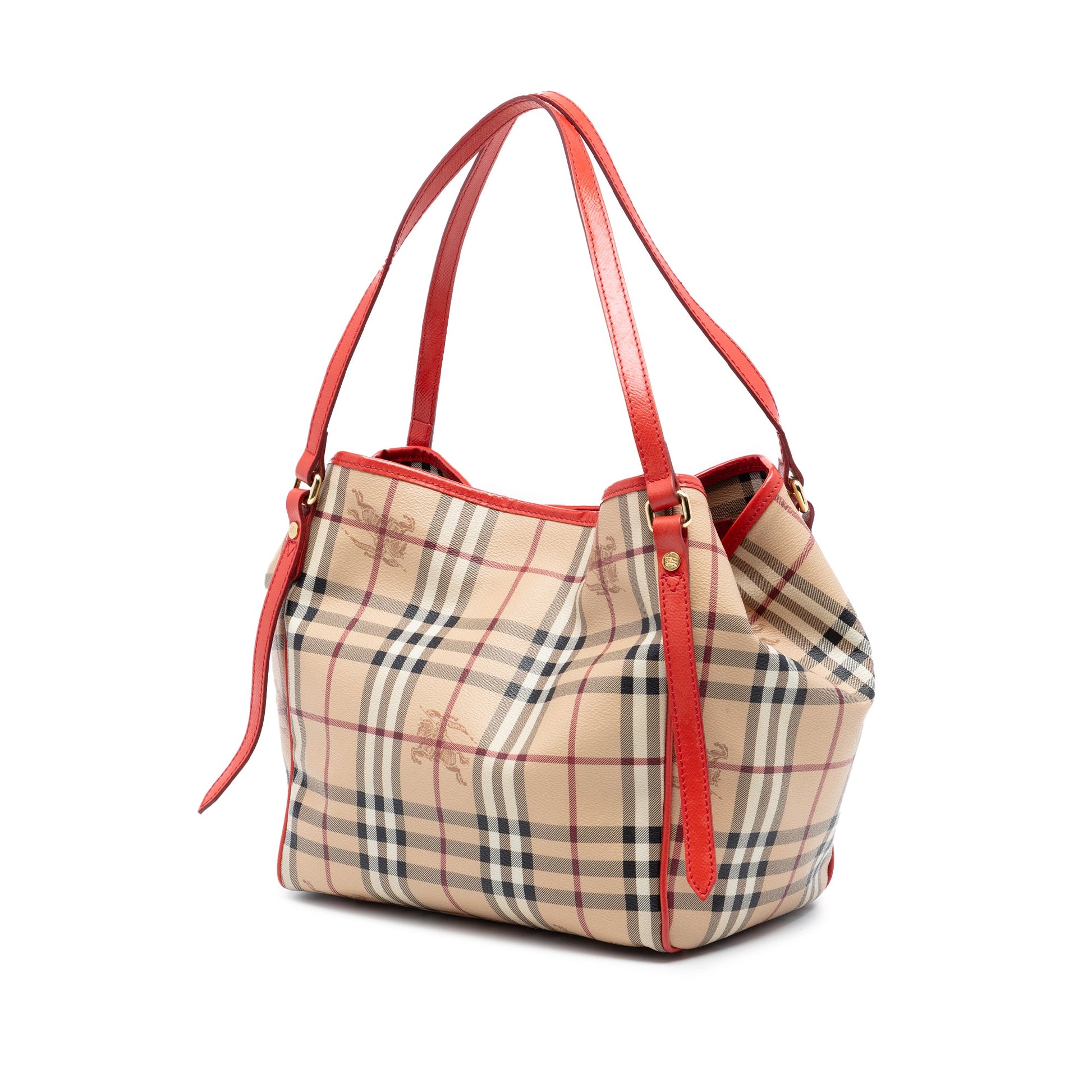 Burberry Small Haymarket Check Coated Canvas Canterbury Tote
