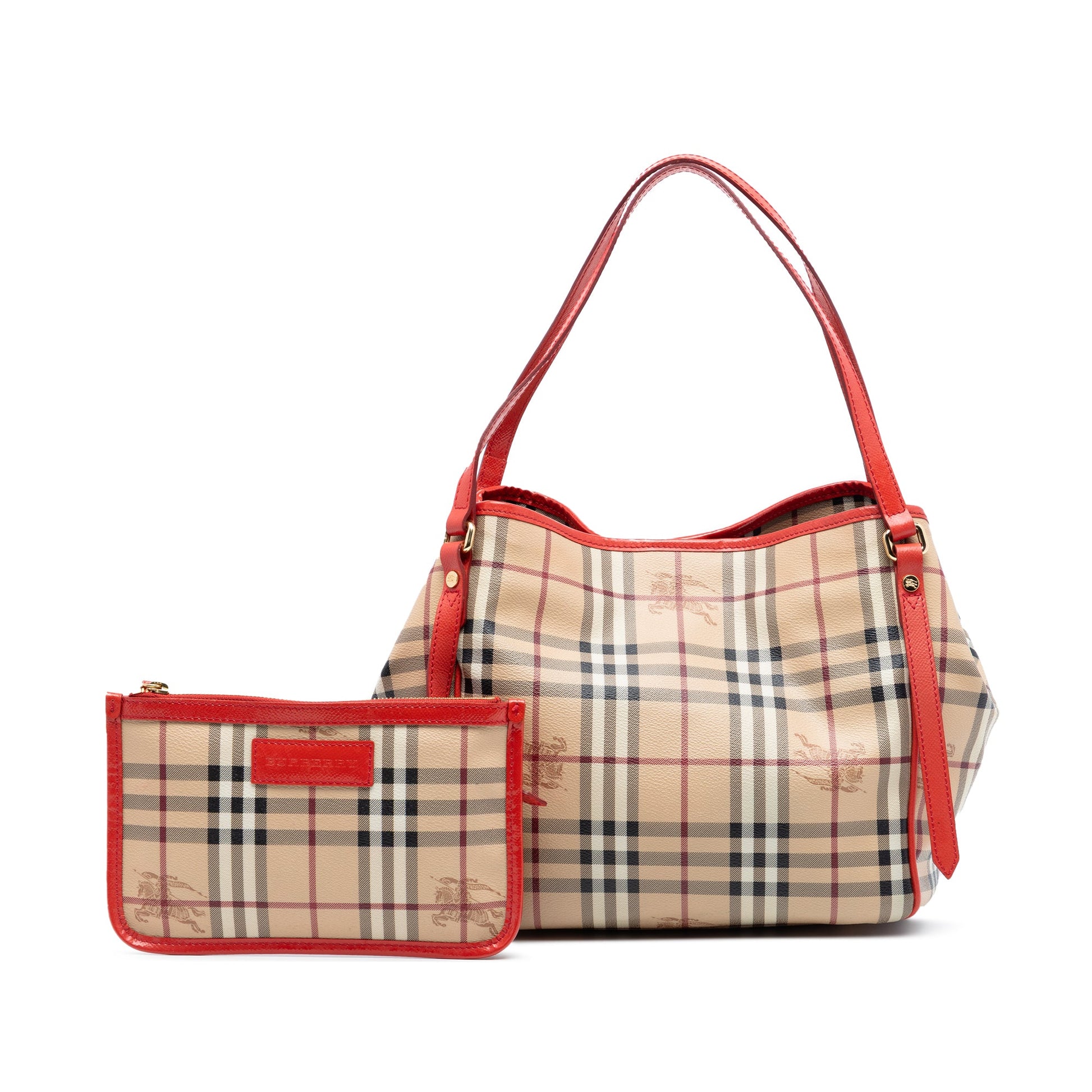 Burberry Small Haymarket Check Coated Canvas Canterbury Tote