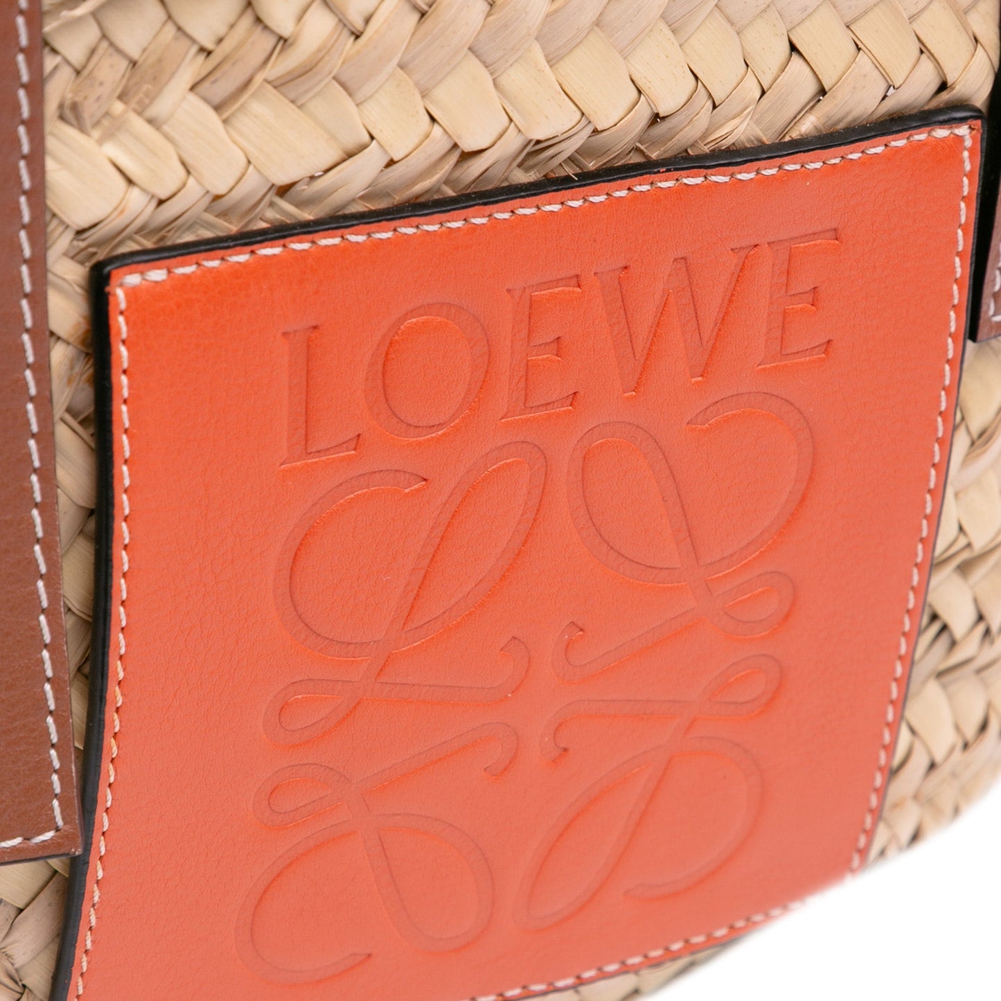 LOEWE Small Raffia Basket Tote