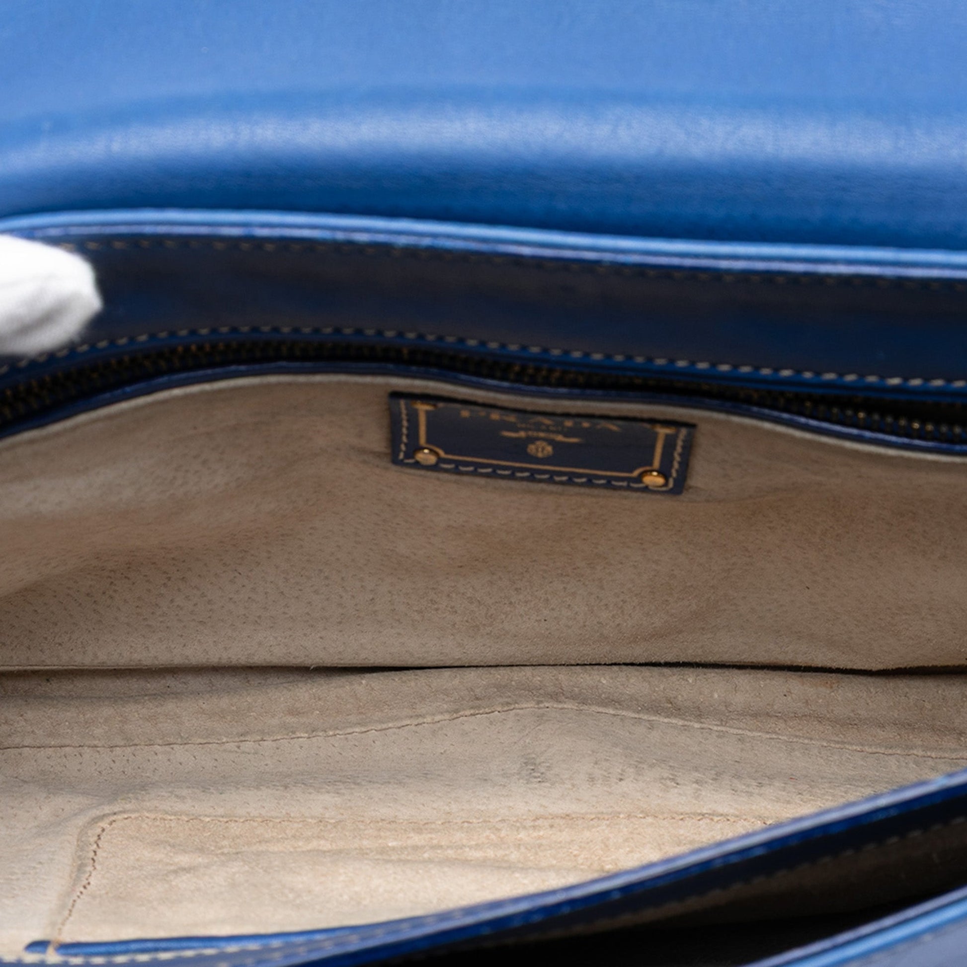 Prada City Calf Pattina Crossbody