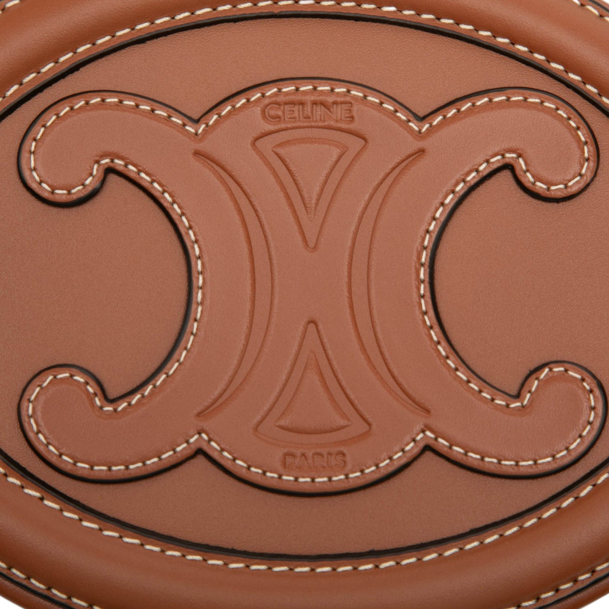 Celine Small Calfskin Cuir Triomphe Oval Crossbody