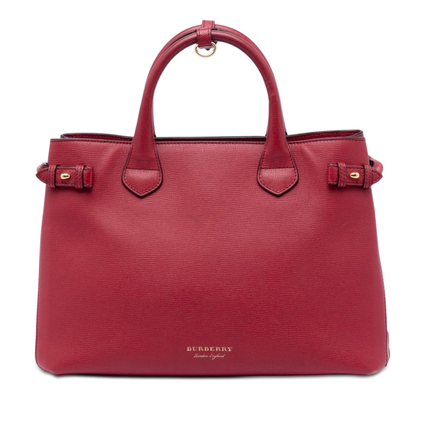 Burberry Medium Leather and House Check Banner Satchel