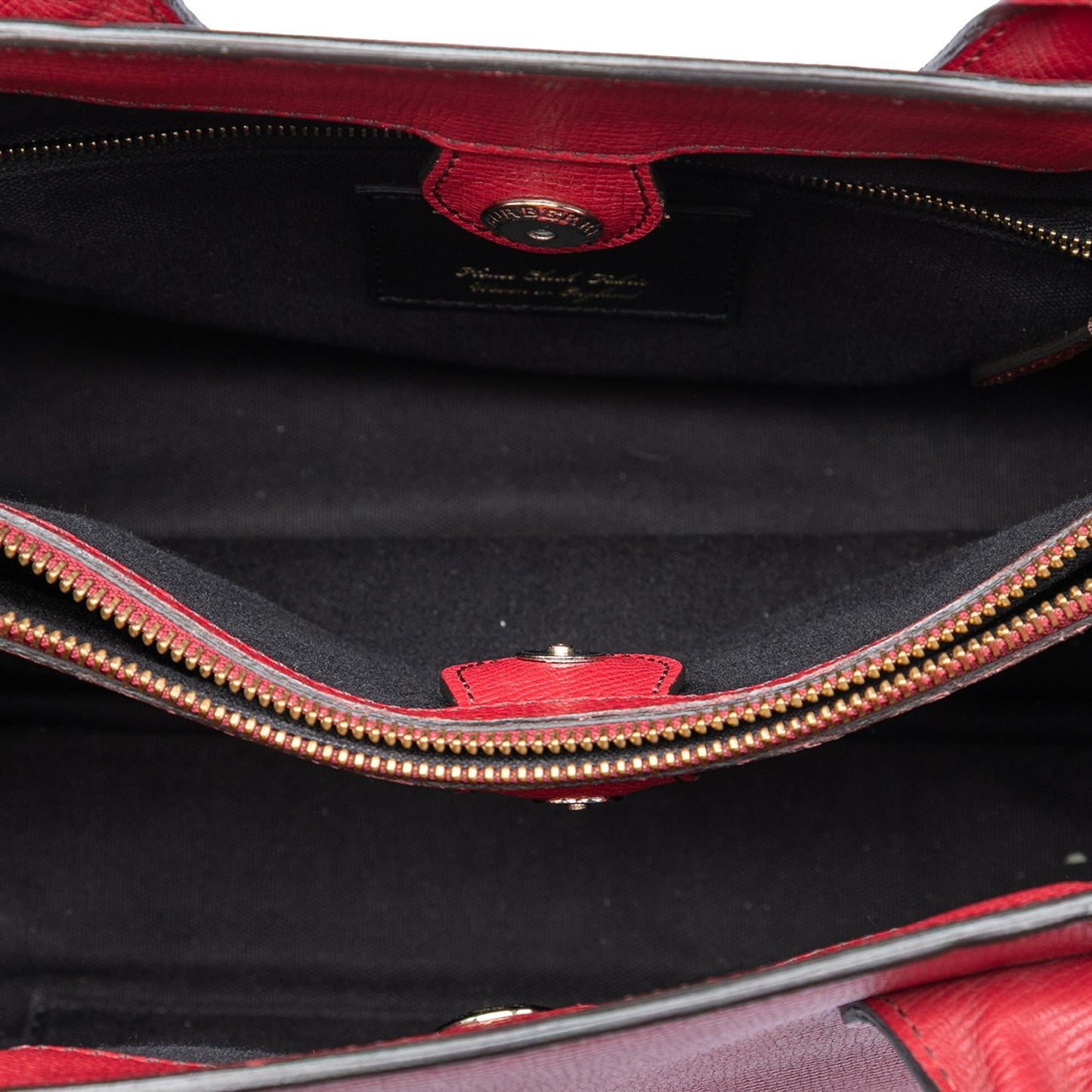 Burberry Medium Leather and House Check Banner Satchel