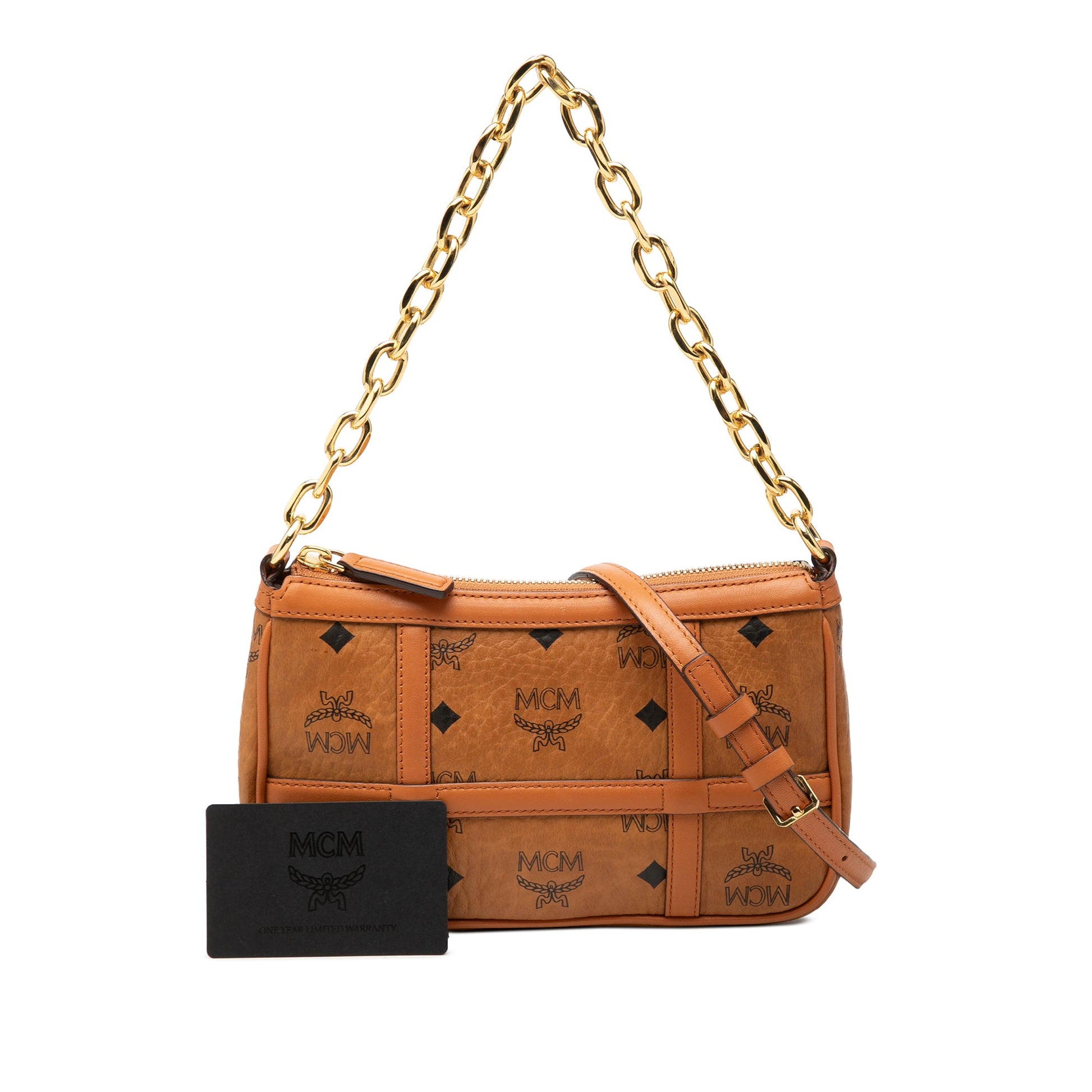 MCM Mini Visetos Coated Canvas Delmy Chain Satchel