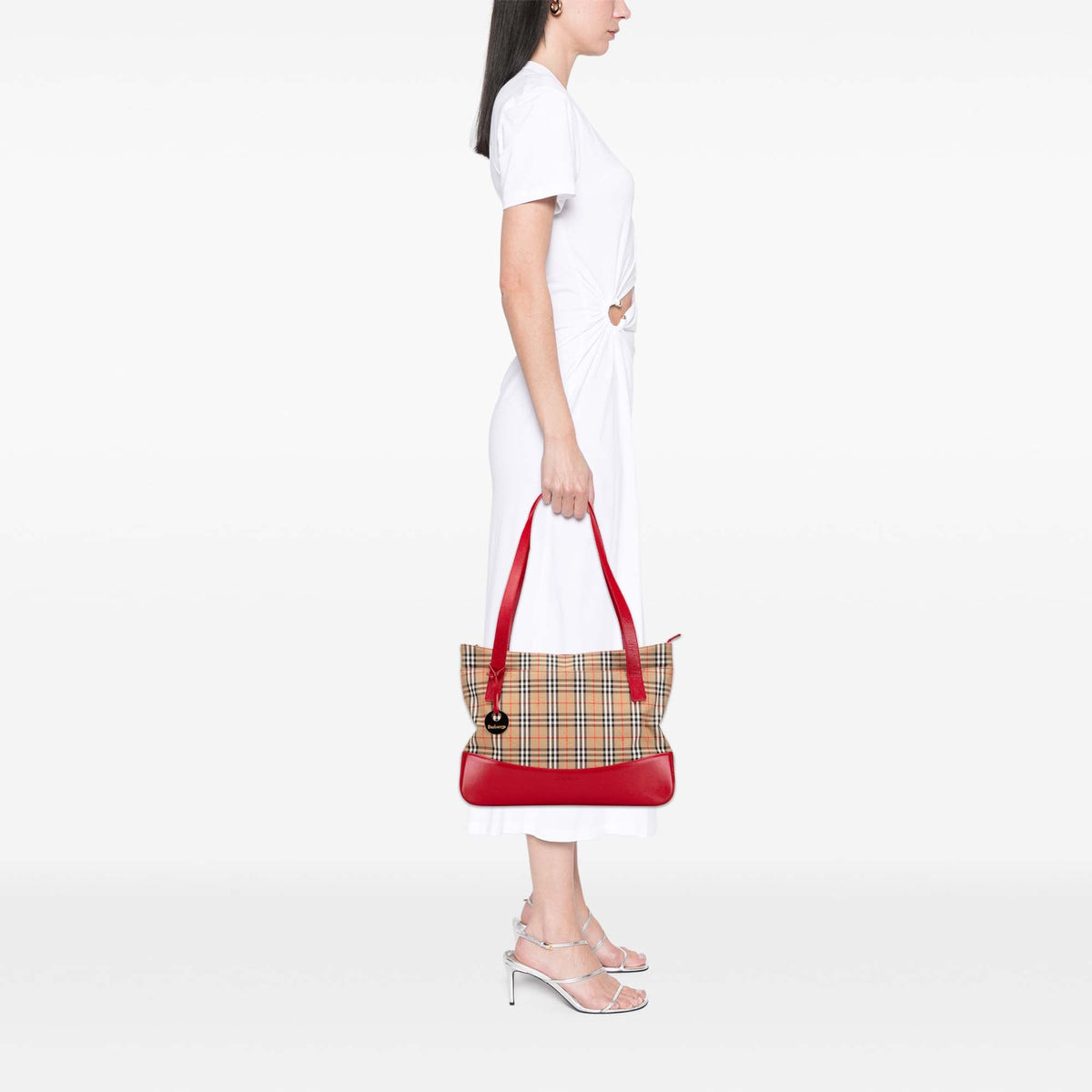 Burberry Haymarket Check Canvas Tote