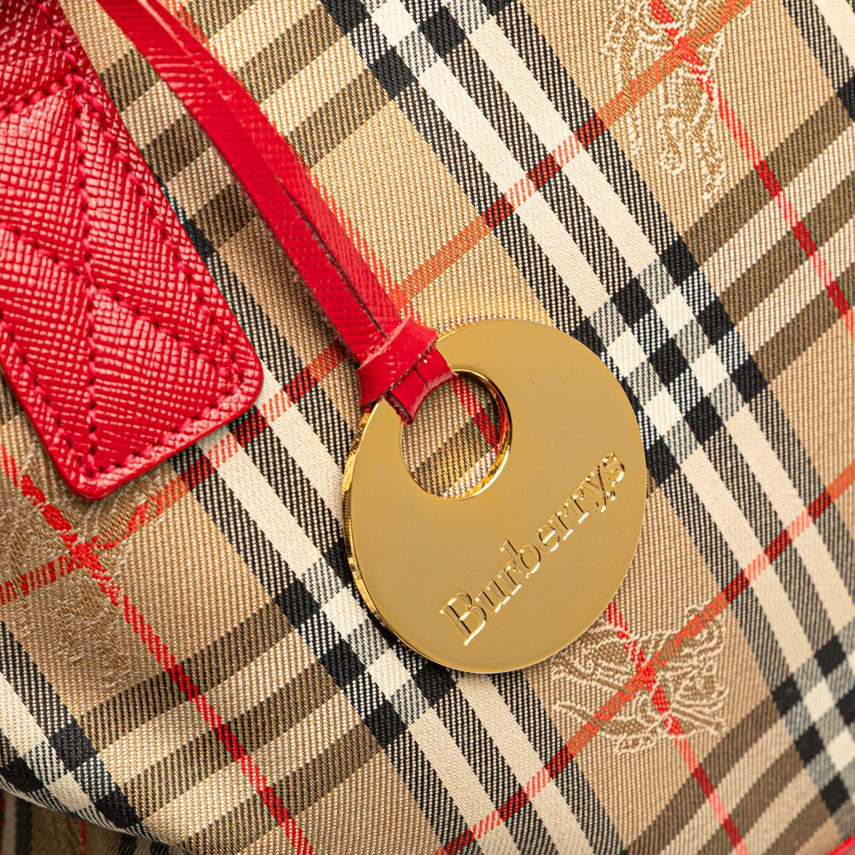 Burberry Haymarket Check Canvas Tote