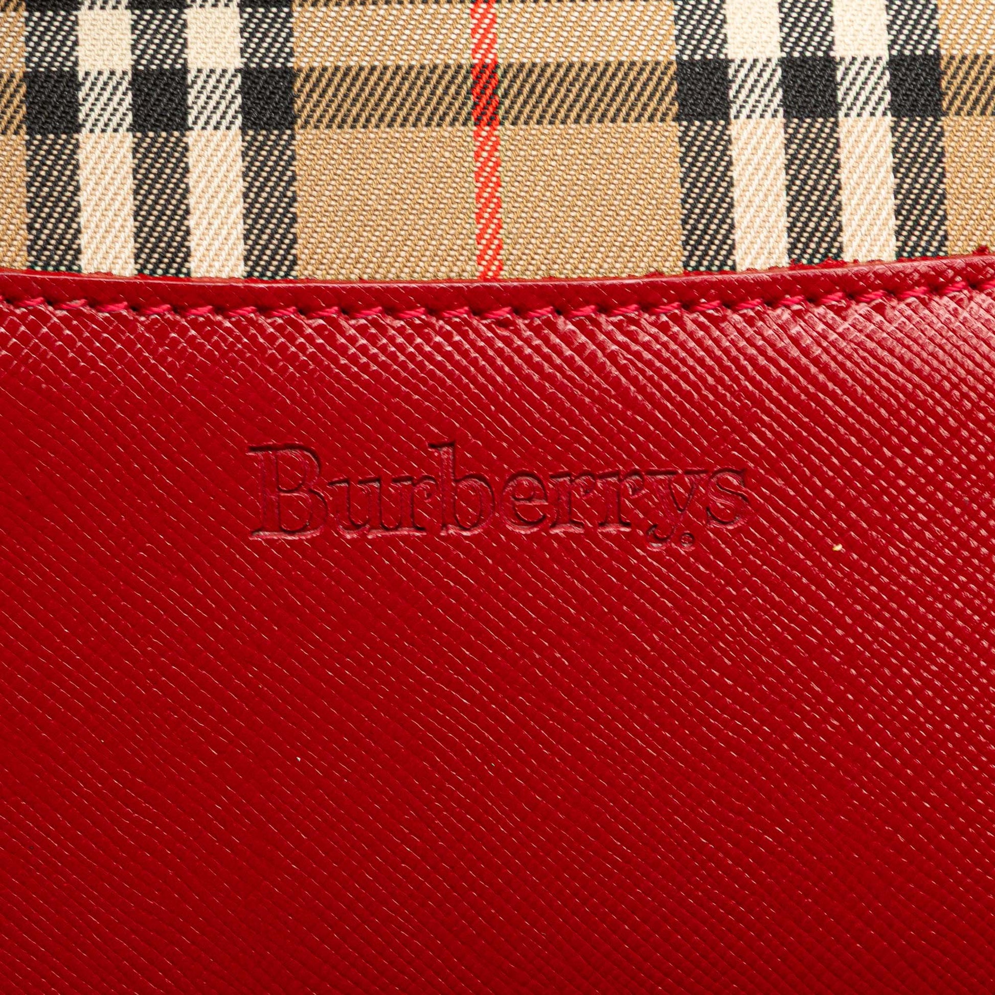 Burberry Haymarket Check Canvas Tote