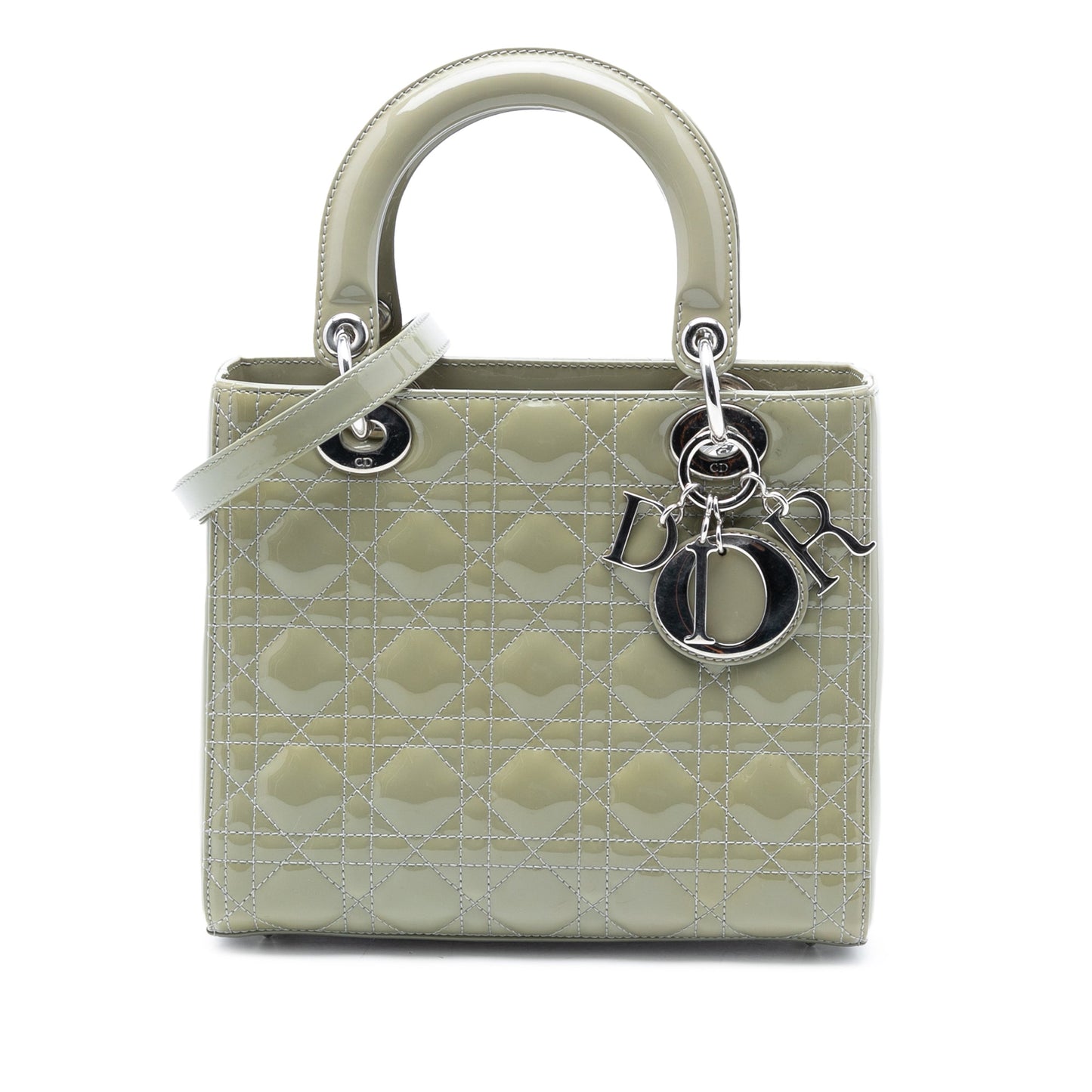 Dior Medium Patent Cannage Lady Dior