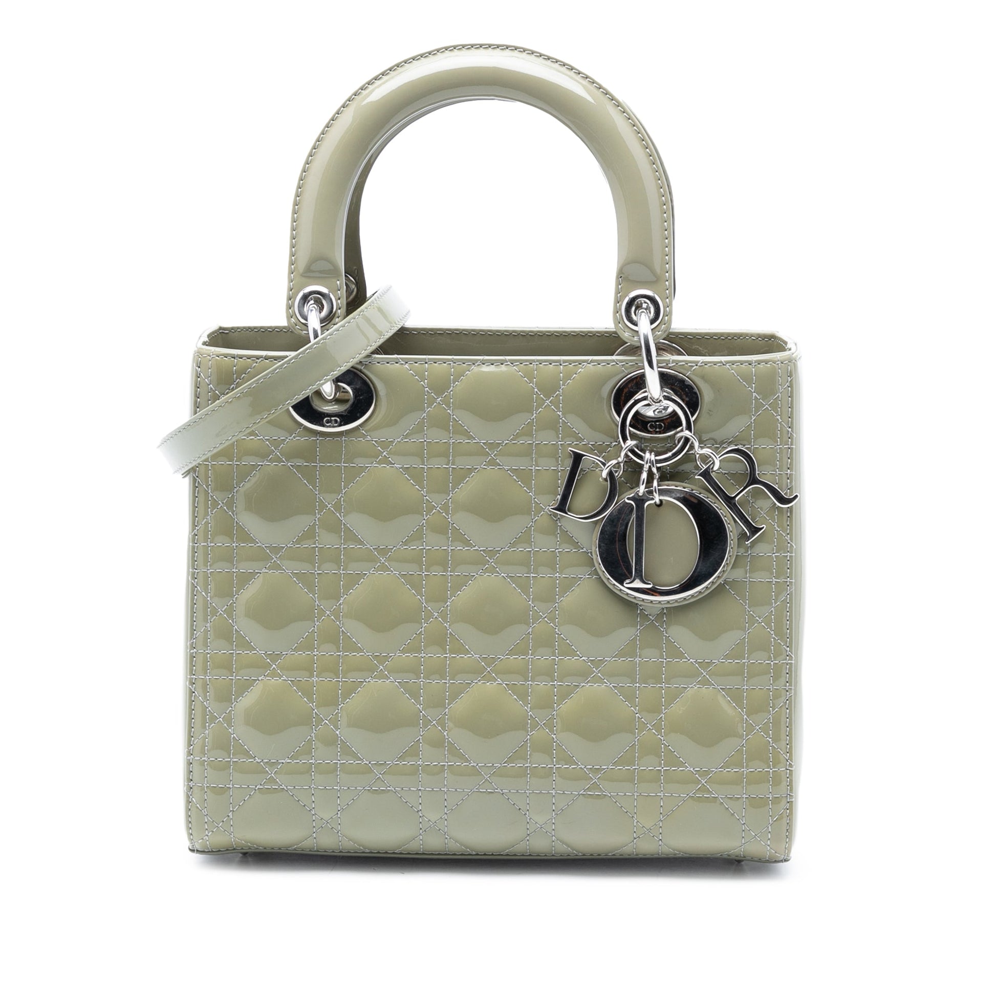 Dior Medium Patent Cannage Lady Dior