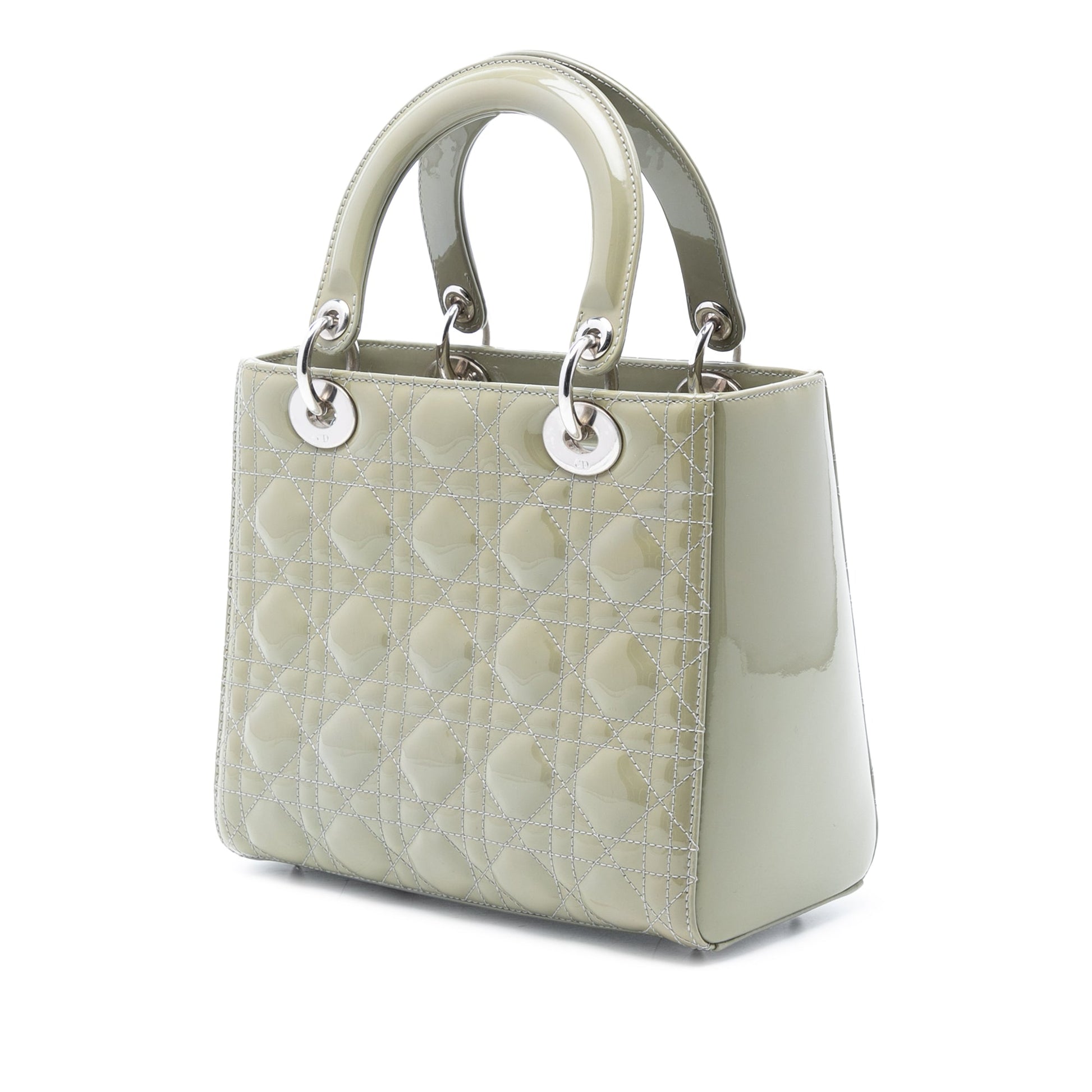 Dior Medium Patent Cannage Lady Dior