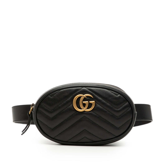 Gucci GG Marmont Matelasse Leather Belt Bag