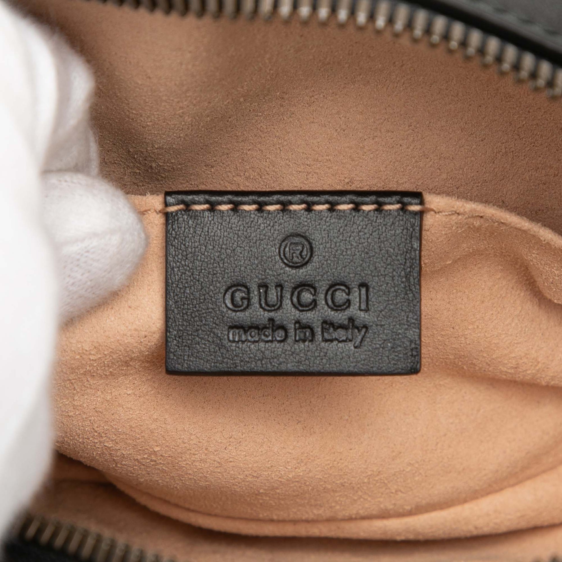 Gucci GG Marmont Matelasse Leather Belt Bag