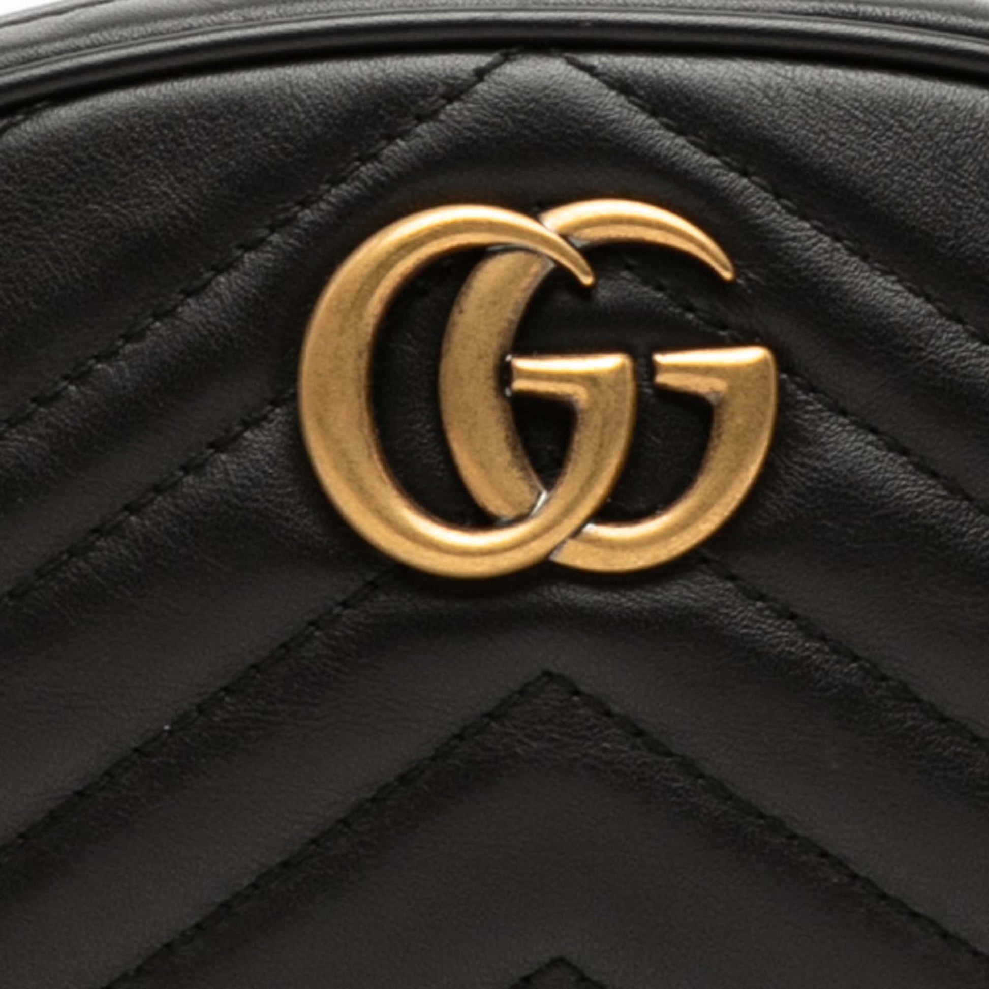 Gucci GG Marmont Matelasse Leather Belt Bag