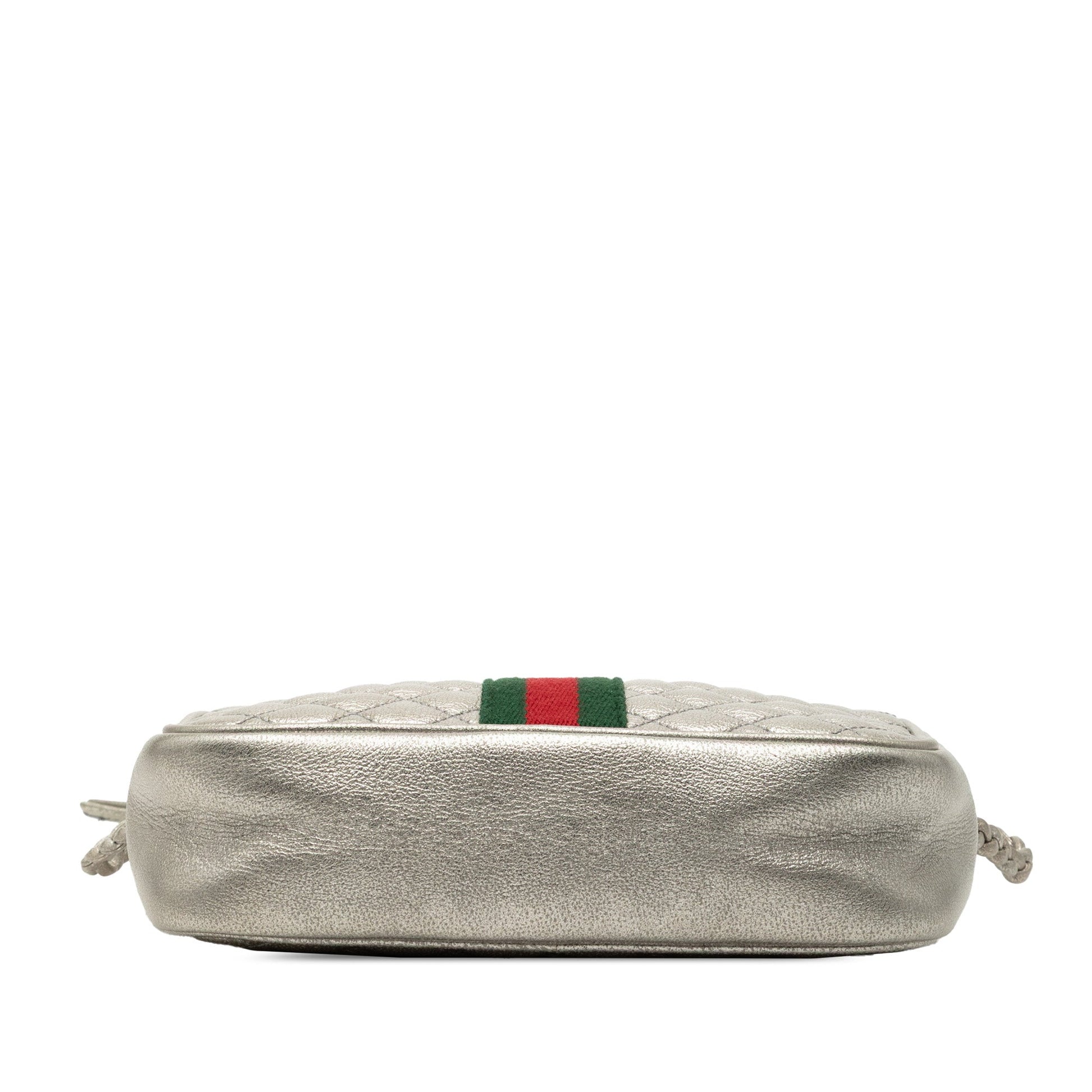 Gucci Mini Quilted Leather Web Trapuntata Crossbody