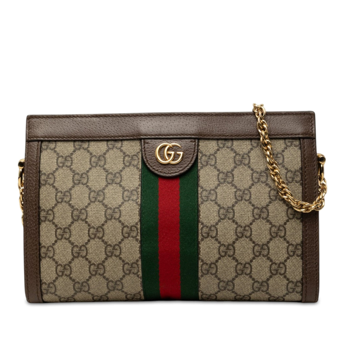 Gucci Small GG Supreme Web Ophidia Chain Crossbody