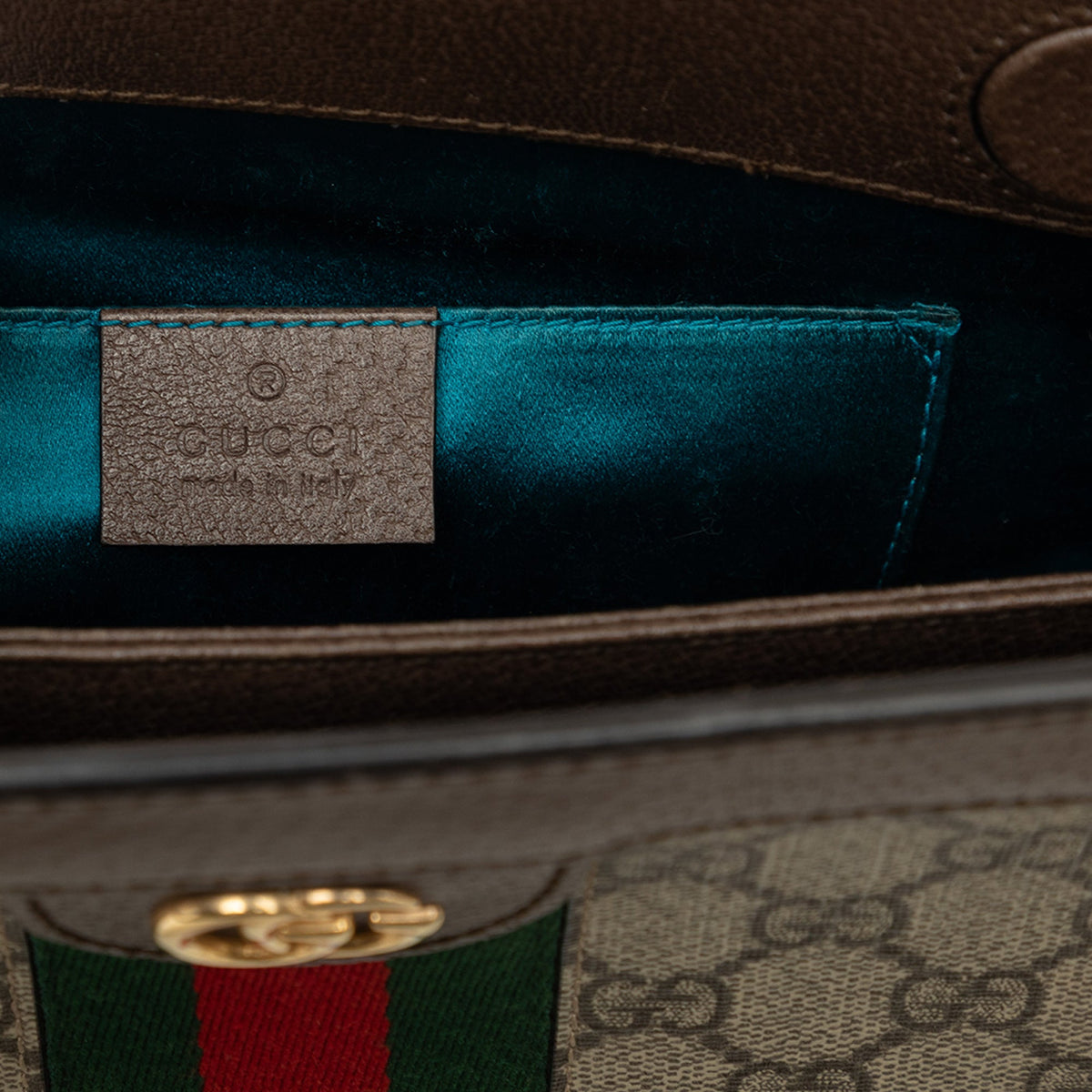 Gucci Small GG Supreme Web Ophidia Chain Crossbody