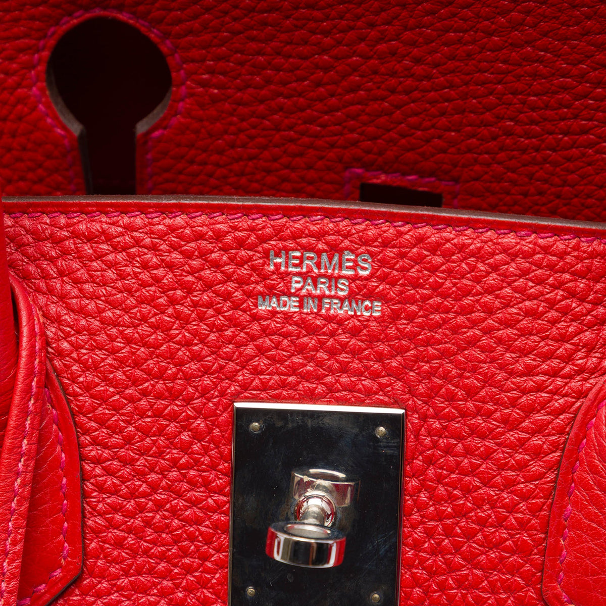 Hermès Togo Birkin Retourne 35 — Red
