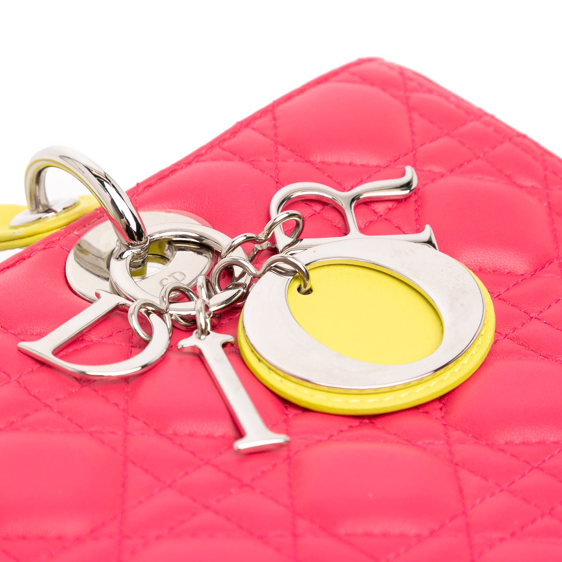 Dior Large Tricolor Lambskin Cannage Lady Dior
