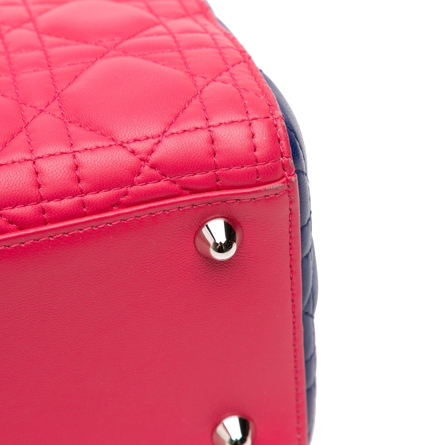 Dior Large Tricolor Lambskin Cannage Lady Dior