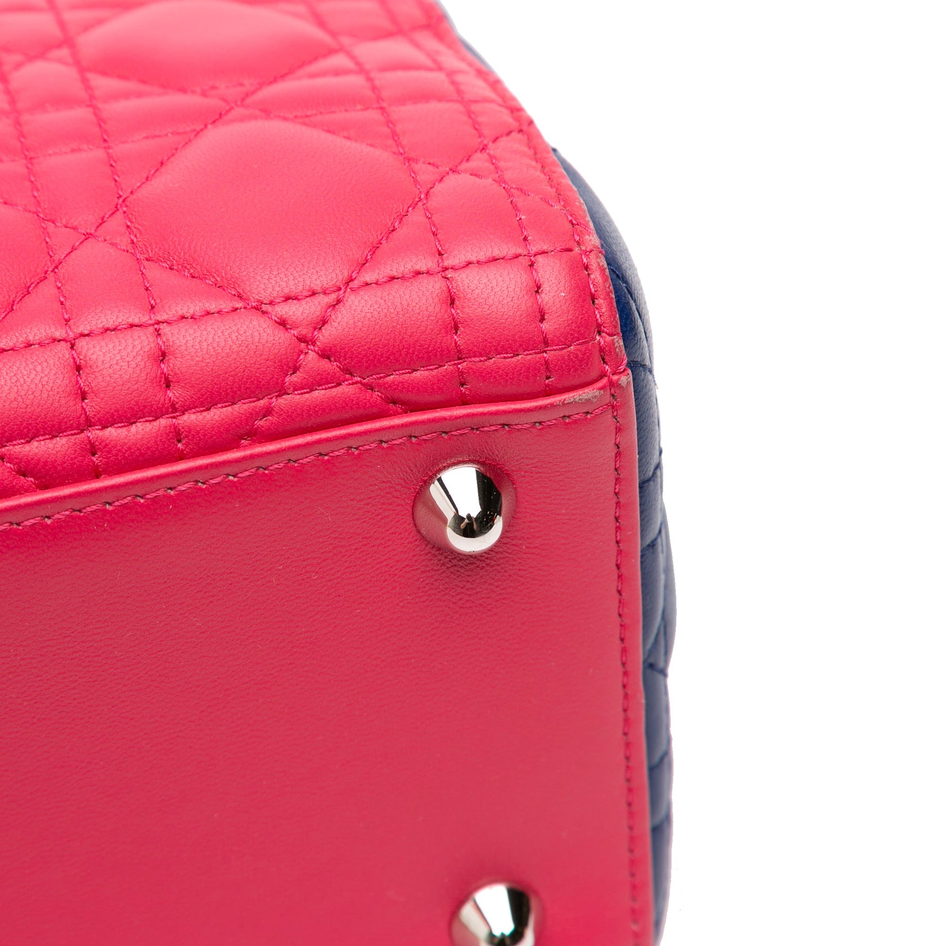 Dior Large Tricolor Lambskin Cannage Lady Dior