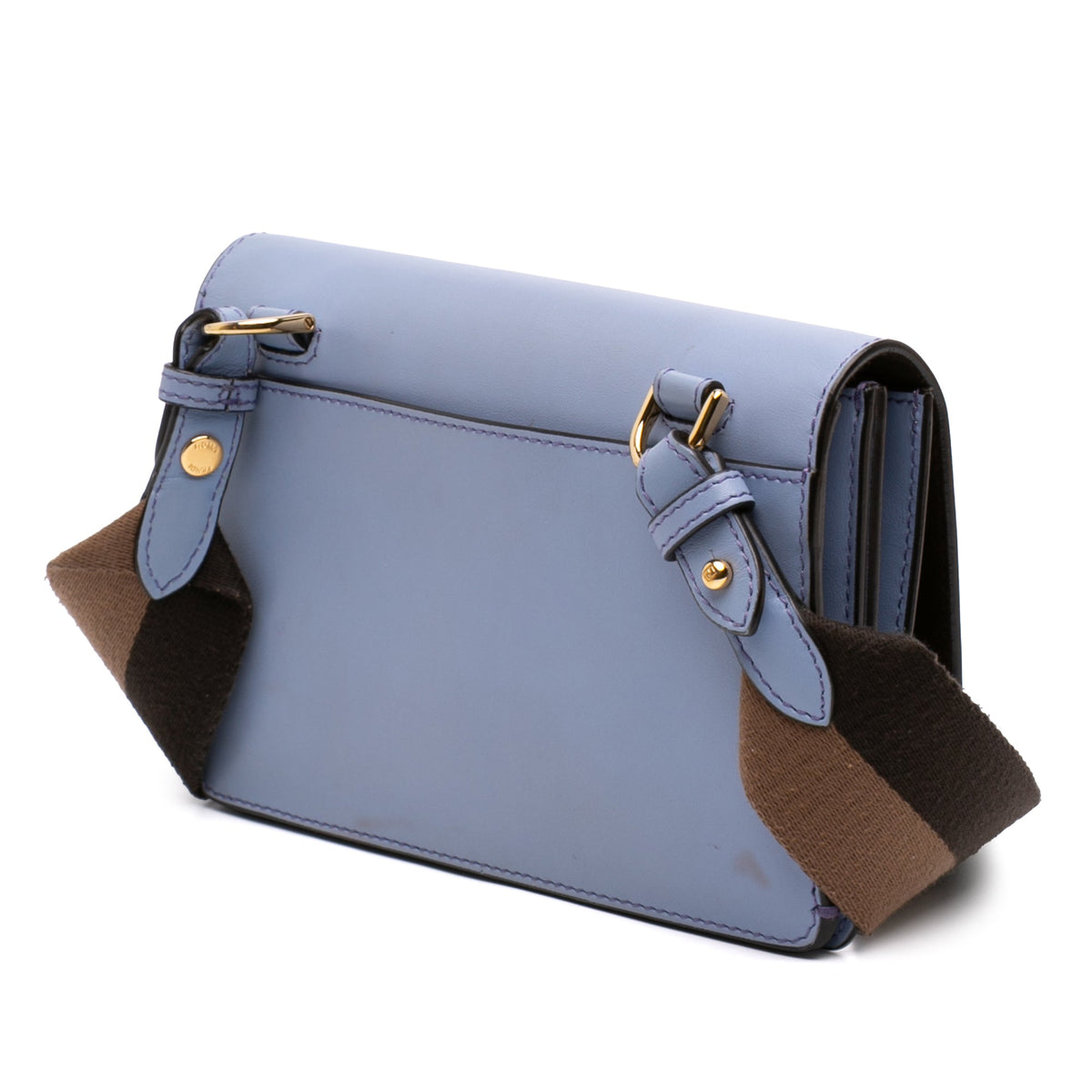 Fendi Calfskin Flat Baguette Crossbody