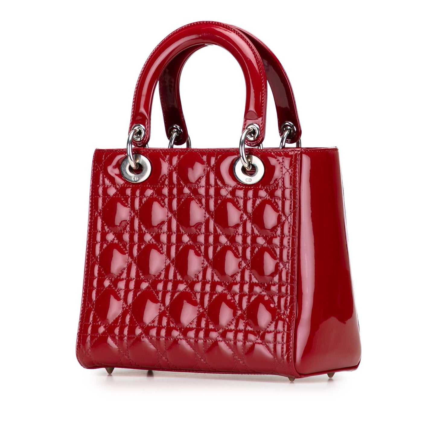 Dior Medium Patent Cannage Lady Dior