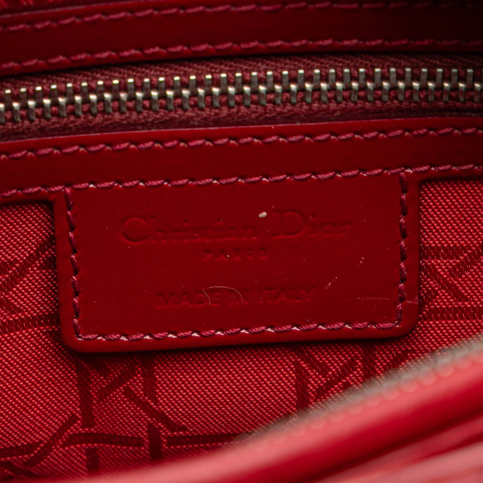 Dior Medium Patent Cannage Lady Dior